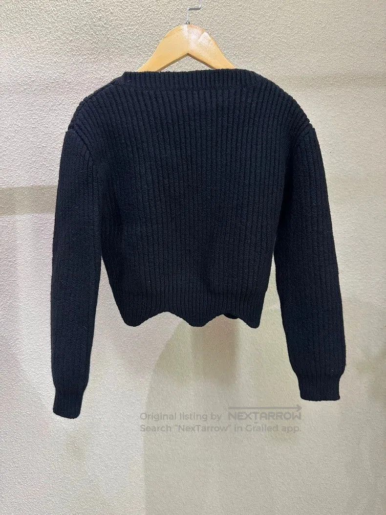 Dior Dior Black Lace Wool Crop Sweater. Size US XS / EU 42 / 0 - 3 Thumbnail