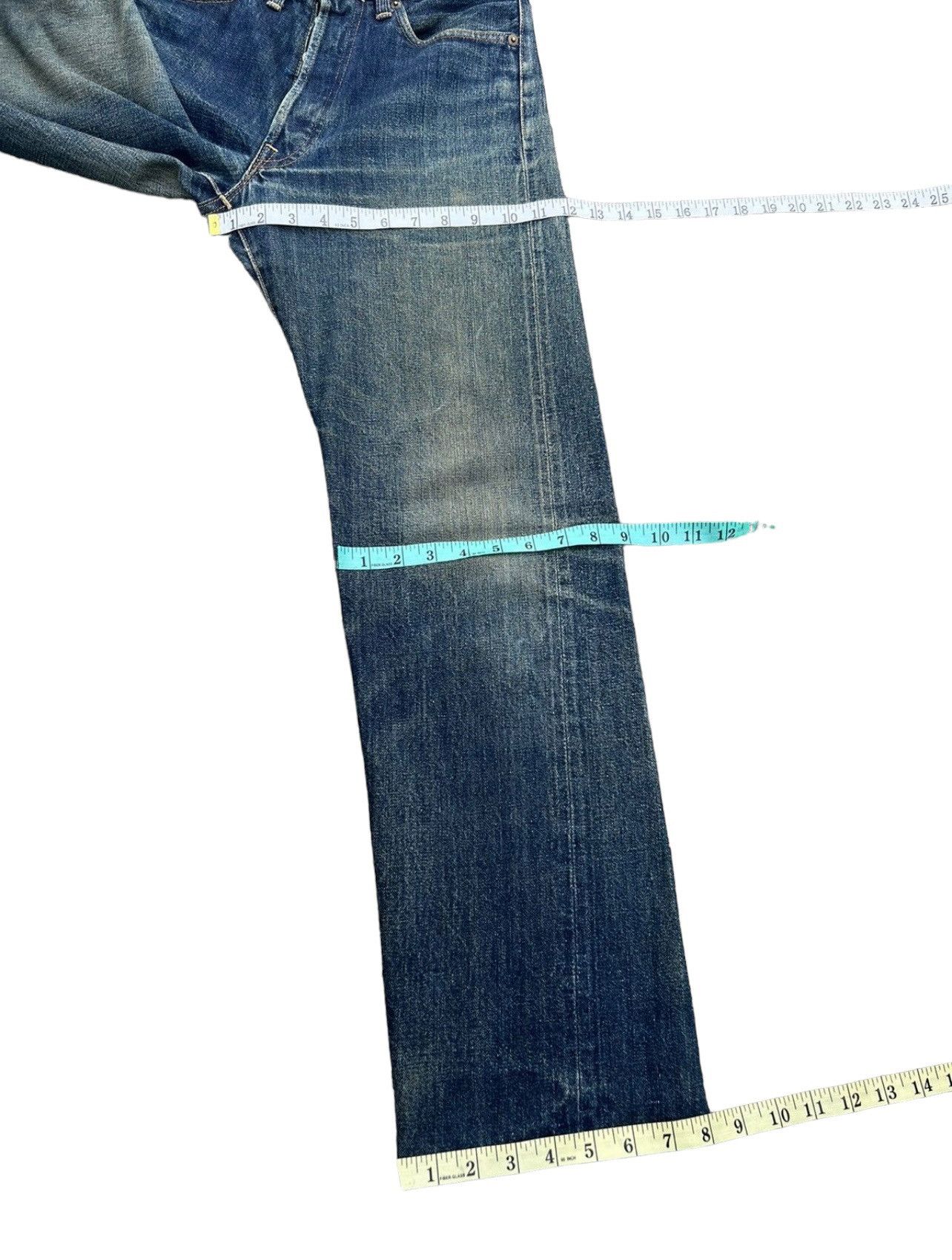 Denime VTG 90s DENIME Orizzonti Ageing Mud Denim Selvedge Jeans Size US 30 / EU 46 - 4 Thumbnail