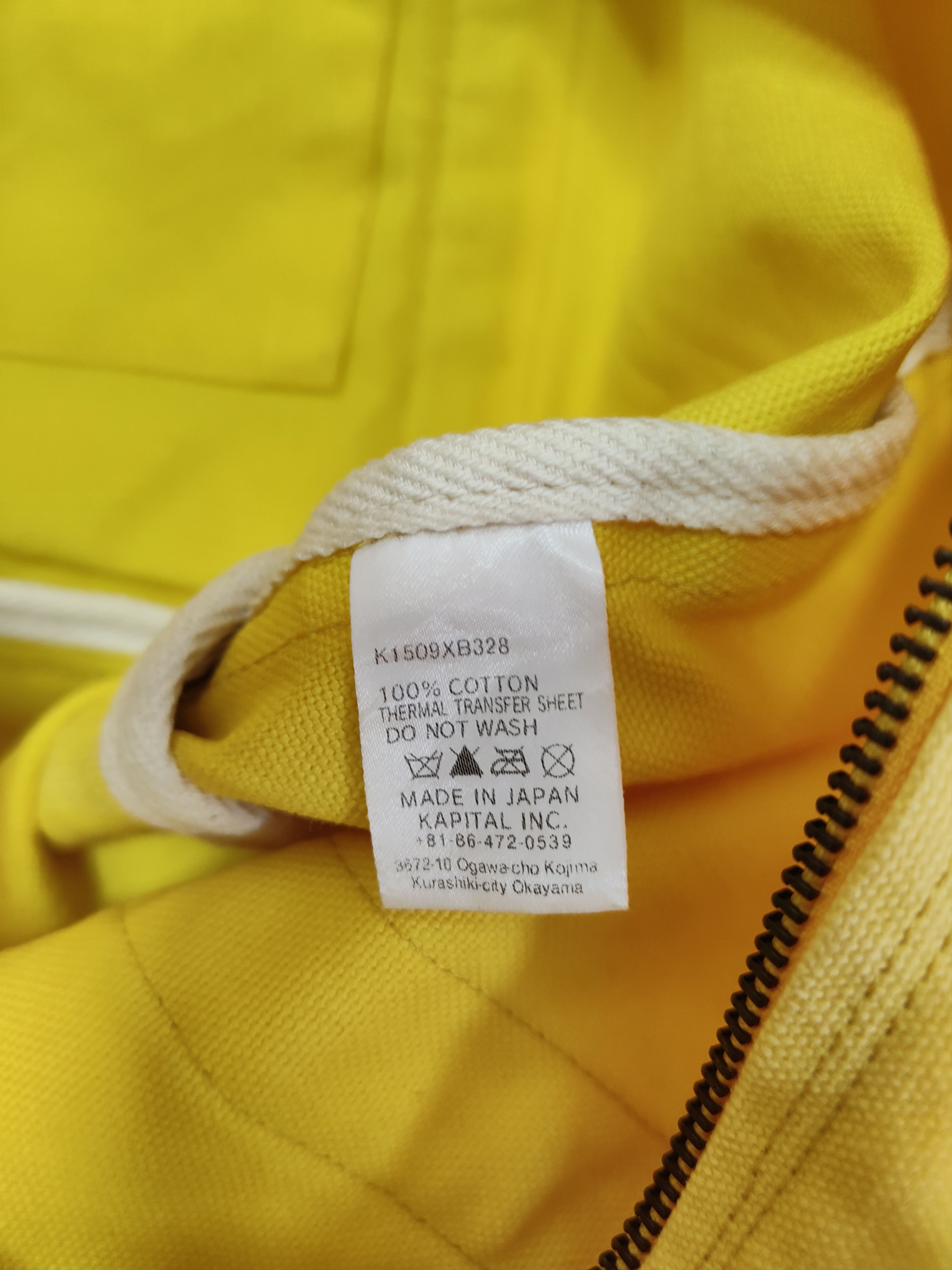 Kapital Yellow Tote Bag Made Japan