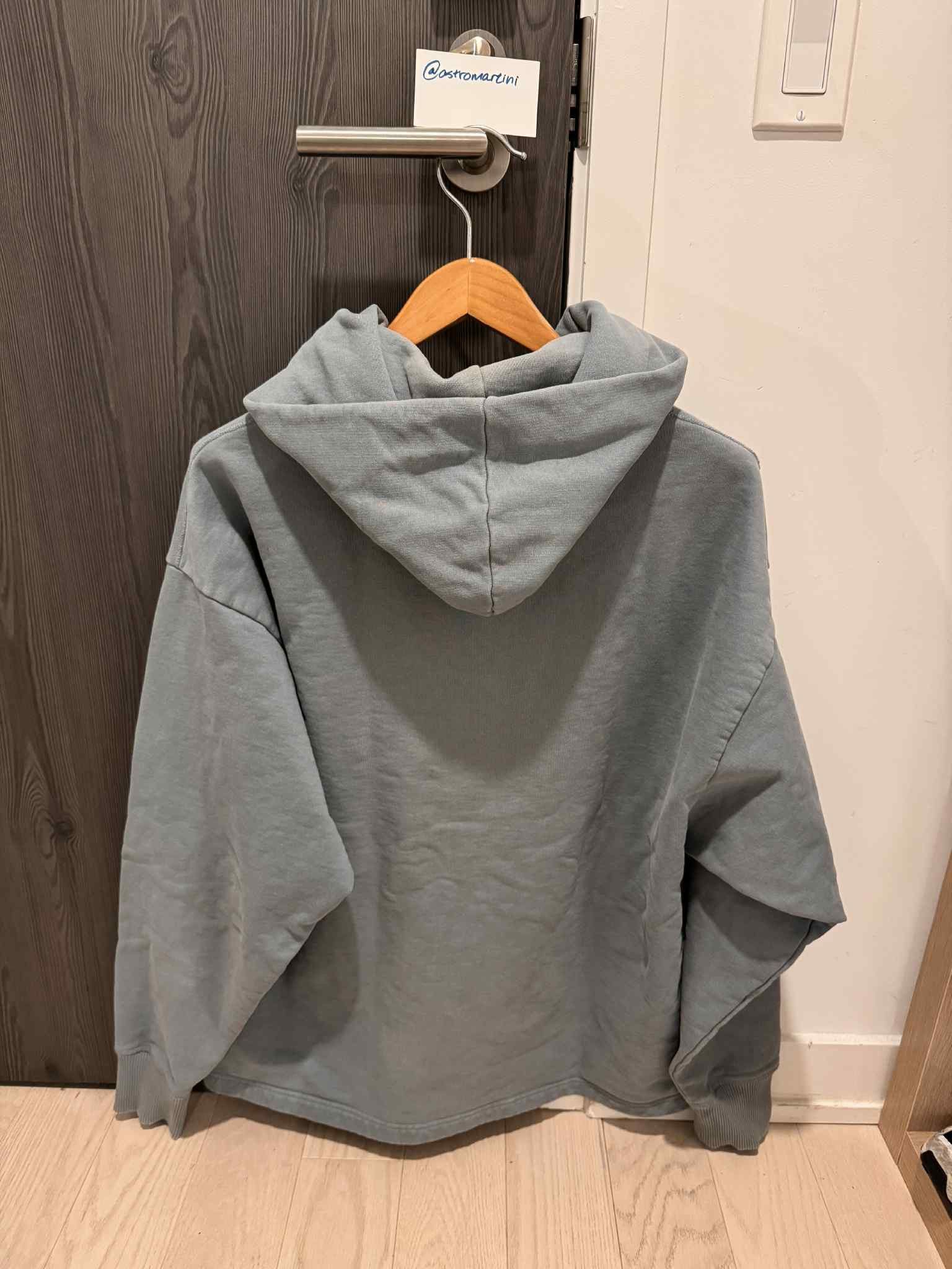 Acne Studios Acne Studios Steel Grey Logo Oversized Hoodie Size US XS / EU 42 / 0 - 2 Thumbnail
