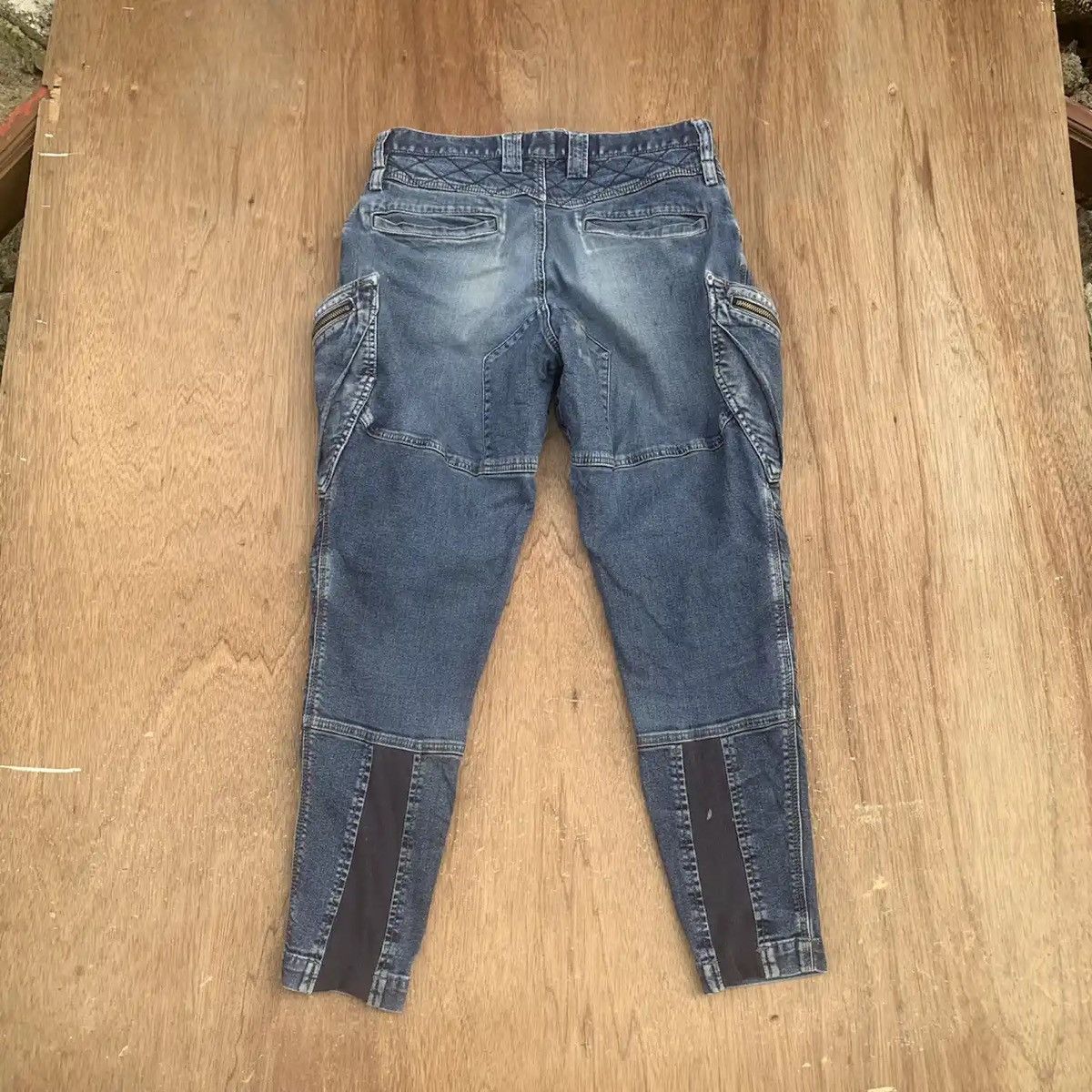 Japanese Brand DOUBLE KNEE JEANS JAPANESE TROUSERS BIKERS DENIM NICE PANTS Size US 30 / EU 46 - 14 Thumbnail