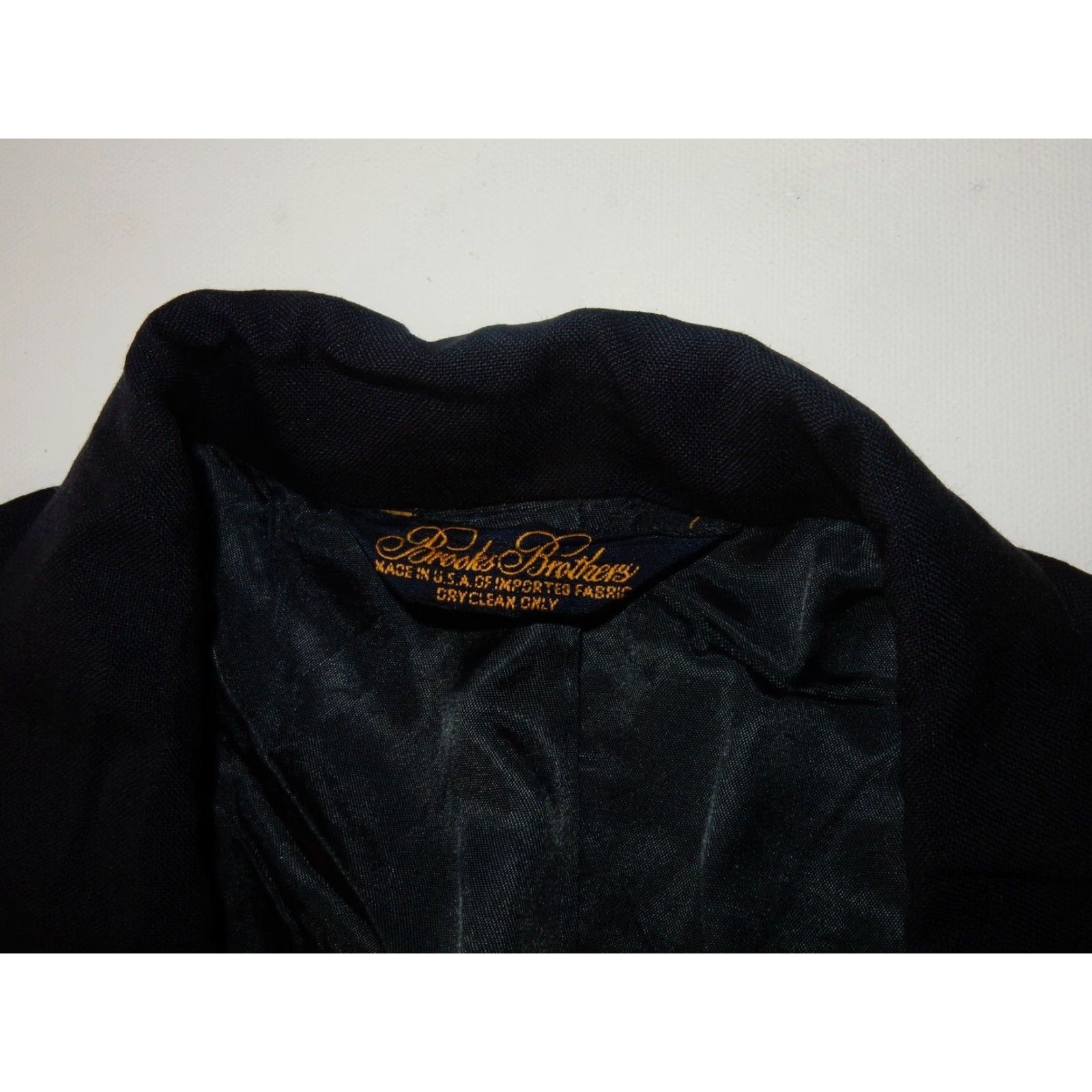 Brooks Brothers VINTAGE Brooks Brothers Men's Blazer Sport Coat Wool Size 44 Navy Blue 90s Classic Mens Size 44R - 8 Thumbnail