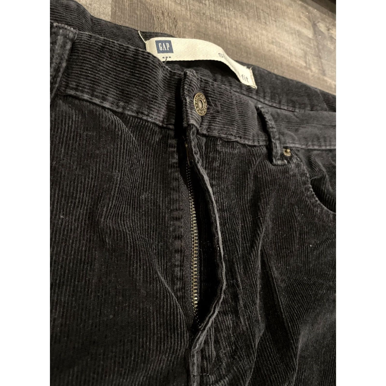 Gap VINTAGE Gap Pants Men 38x34 Black Chino Corduroy Thick Baggy Easy Fit Y2K F254 Pants Regular Men Blue 90s Style Corduroy Straight Size US 38 / EU 54 - 5 Thumbnail