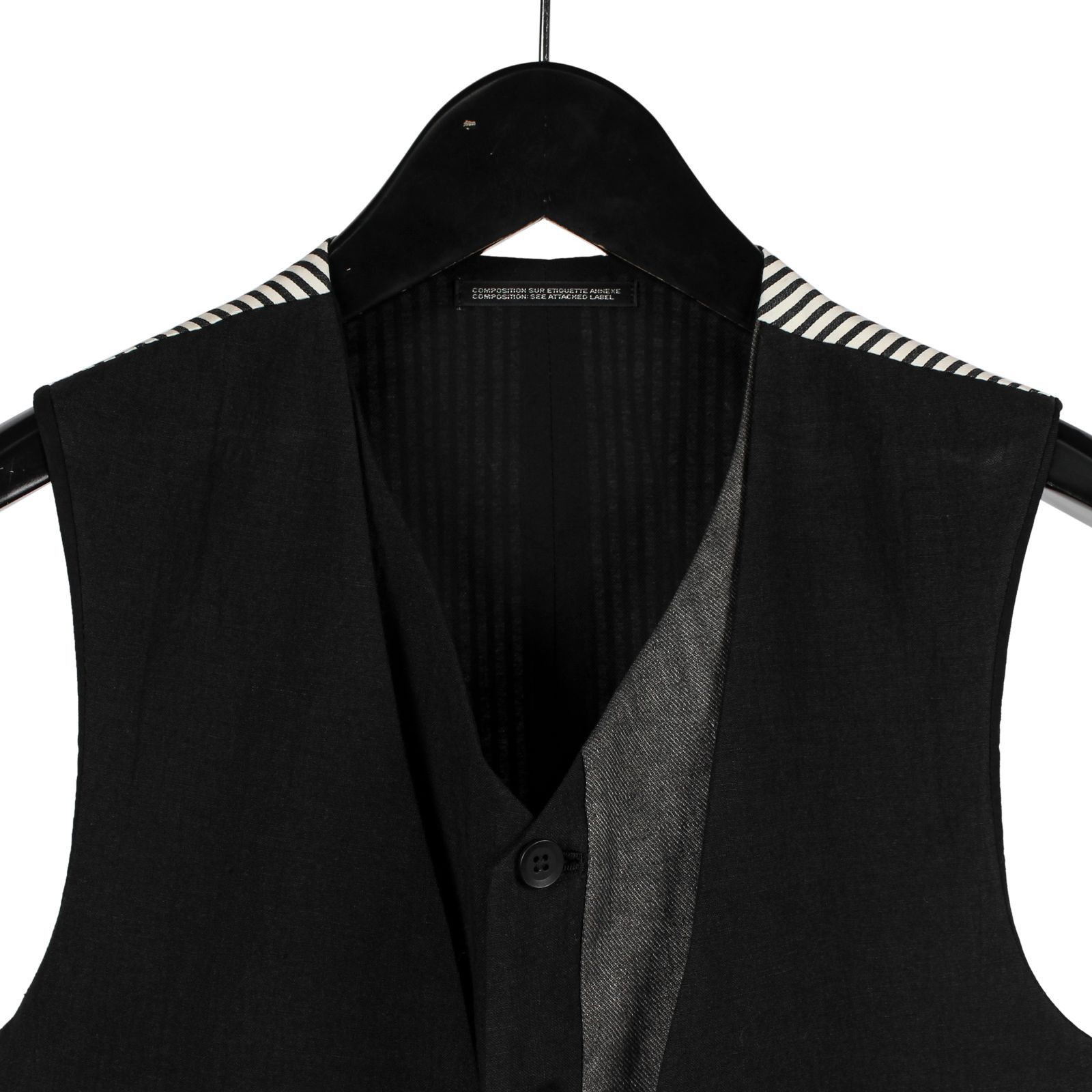 Yohji Yamamoto Yohji Yamamoto Pour Homme - Double Layered Switching Vest Size US L / EU 52-54 / 3 - 4 Thumbnail