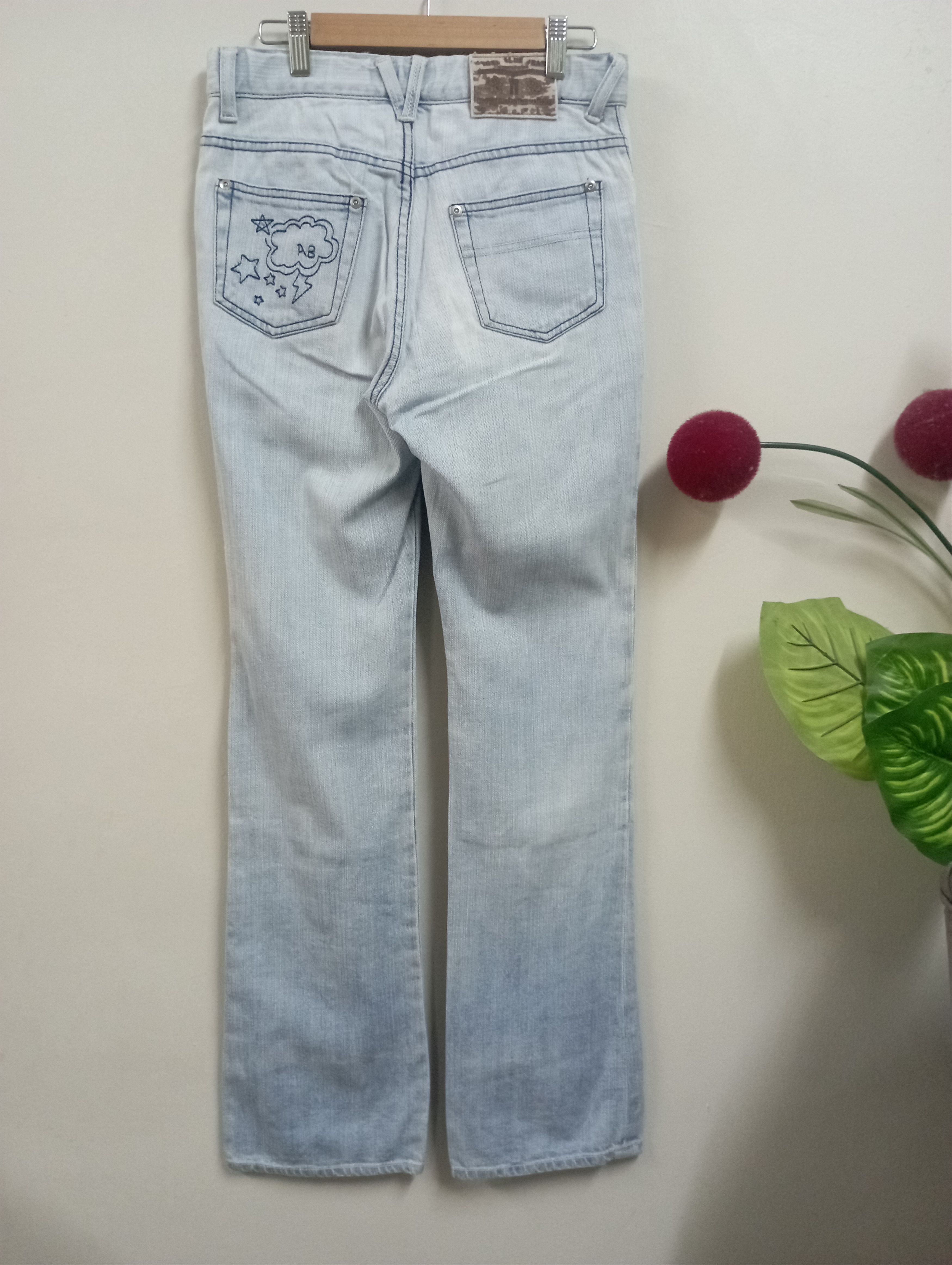 Angel Blue Vintage Embroidered Pop & Cute Angel Blue Jeans Size US 28 / EU 44 - 2 Thumbnail