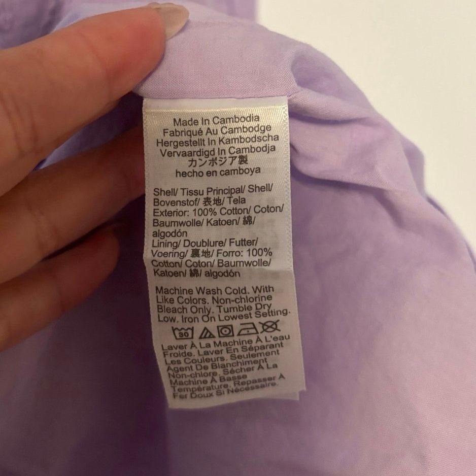 J.Crew NWT J.Crew Eyelet Puff Sleeve Mini Dress Lilac Floral Size 0 Size XS / US 0-2 / IT 36-38 - 7 Thumbnail