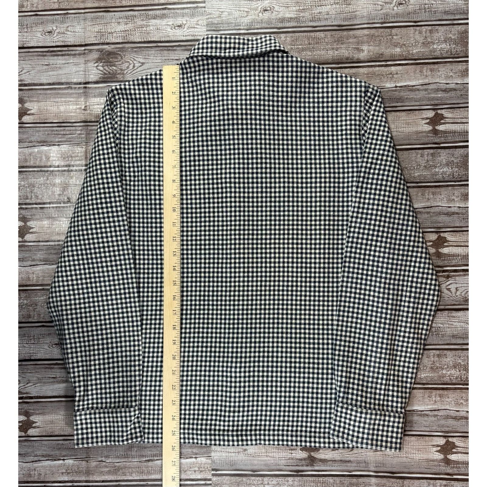 A.P.C. A.P.C. Rue Madame Paris Gingham Cotton Linen Blend overShirt Size US S / EU 44-46 / 1 - 4 Thumbnail
