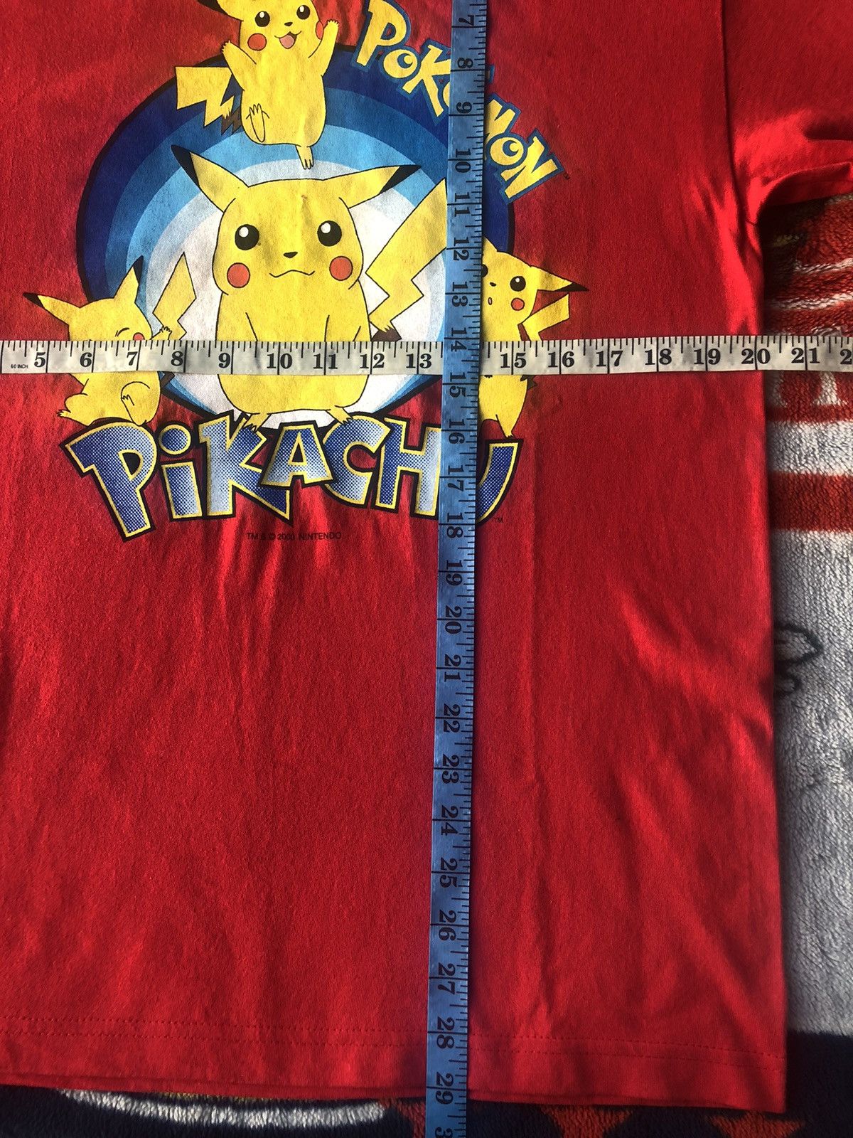 Vintage Grail Vintage 2000's Nintendo Pokemon Pikachu Red Tee Size US XL / EU 56 / 4 - 10 Thumbnail
