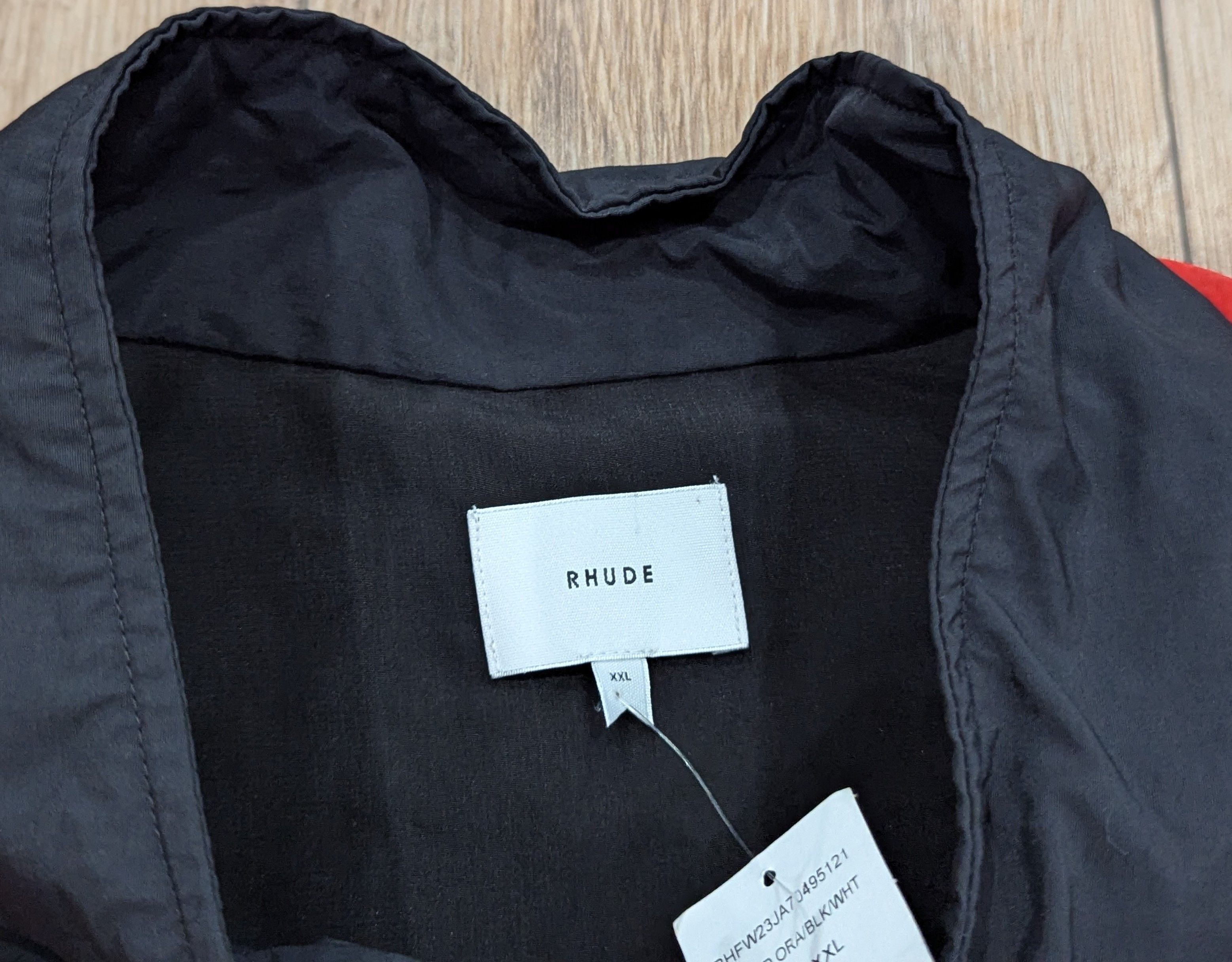 Rhude RHUDE Colorblock Track Jacket Blood Orange 2XL Size US XXL / EU 58 / 5 - 7 Thumbnail