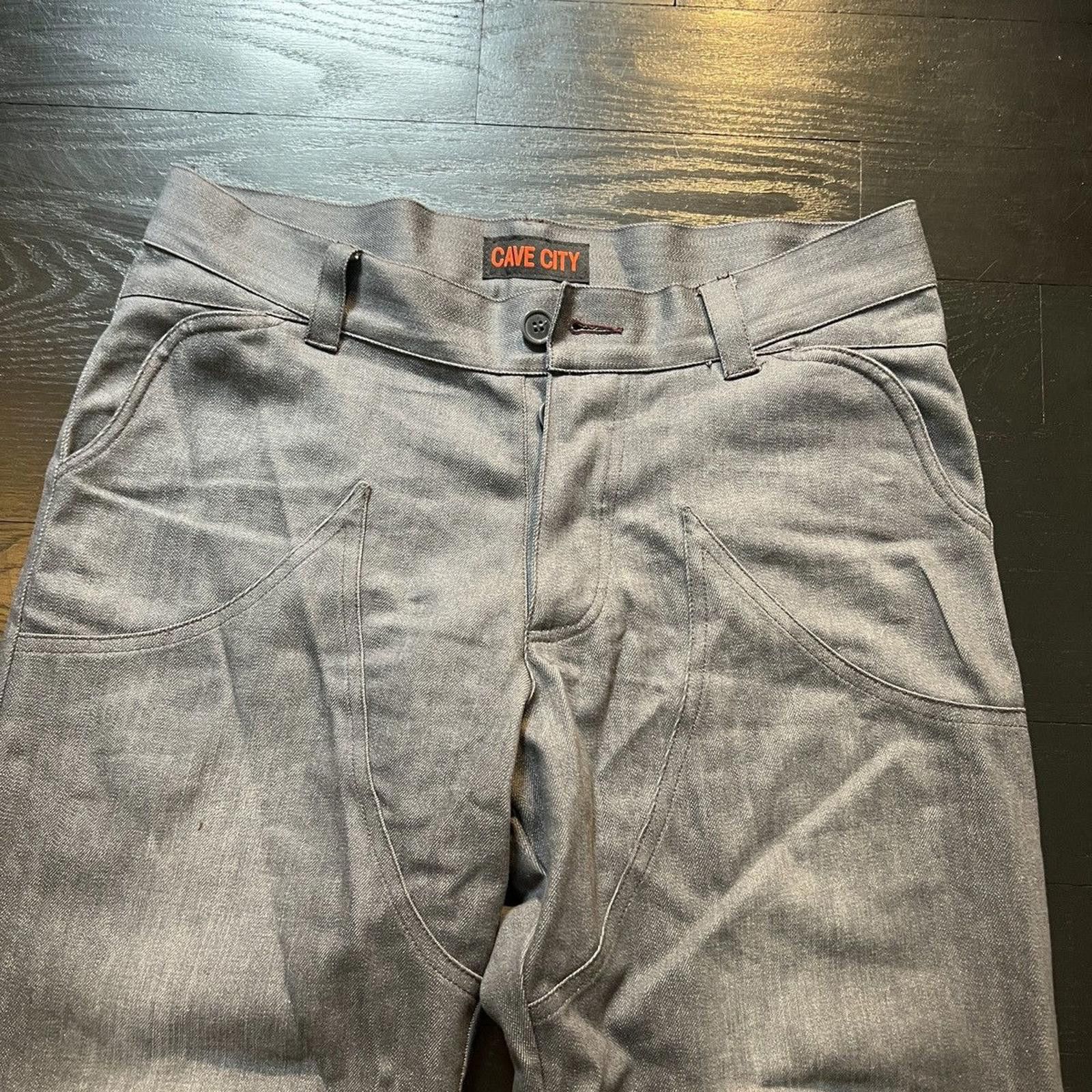 Designer Grey Cave City Western Ghost Rider Pants Size US 34 / EU 50 - 3 Thumbnail