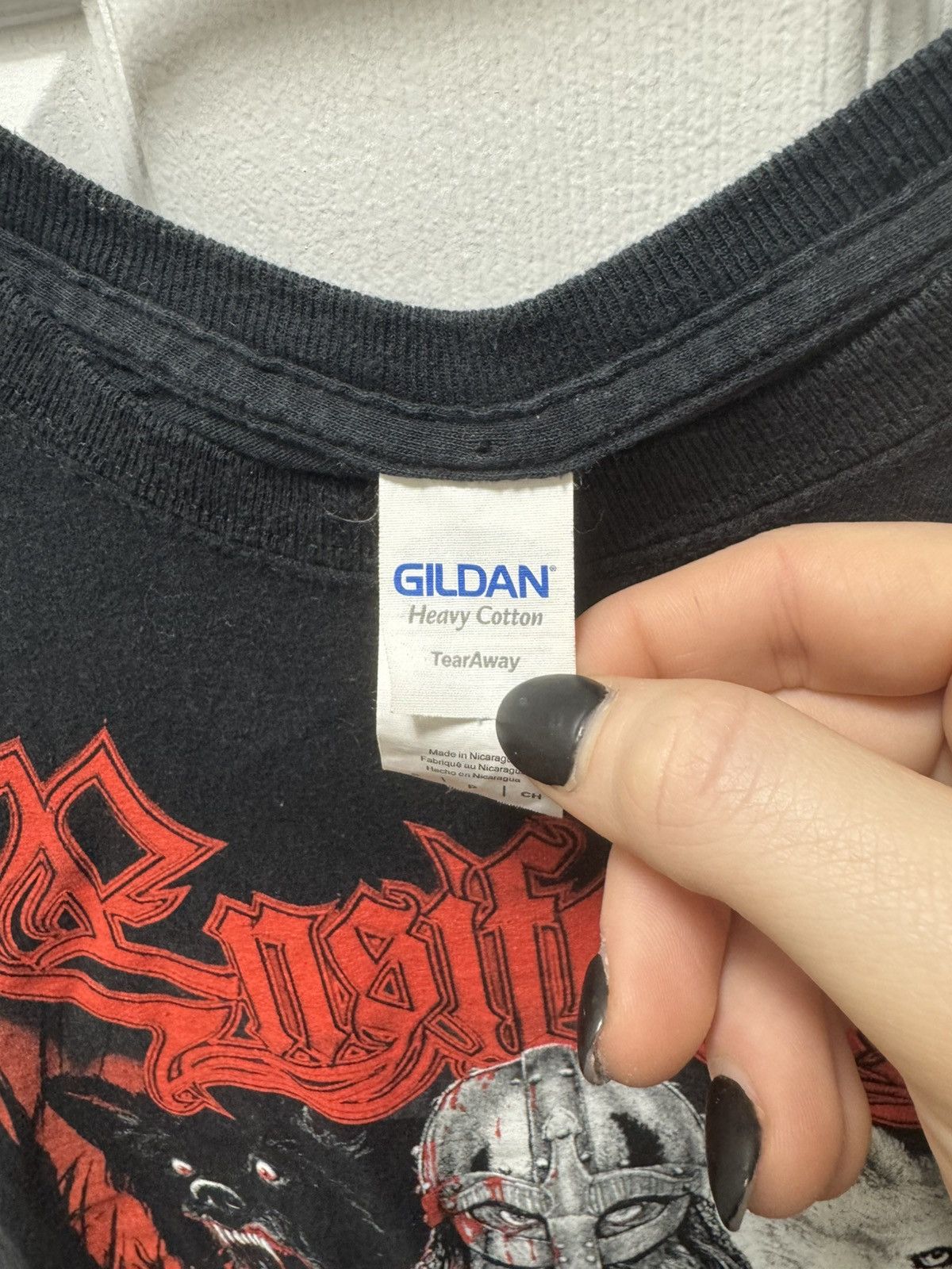 Band Tees × Gildan Ensiferum Path of Glory 2019 NA Tour Viking Metal Band Size US S / EU 44-46 / 1 - 4 Thumbnail