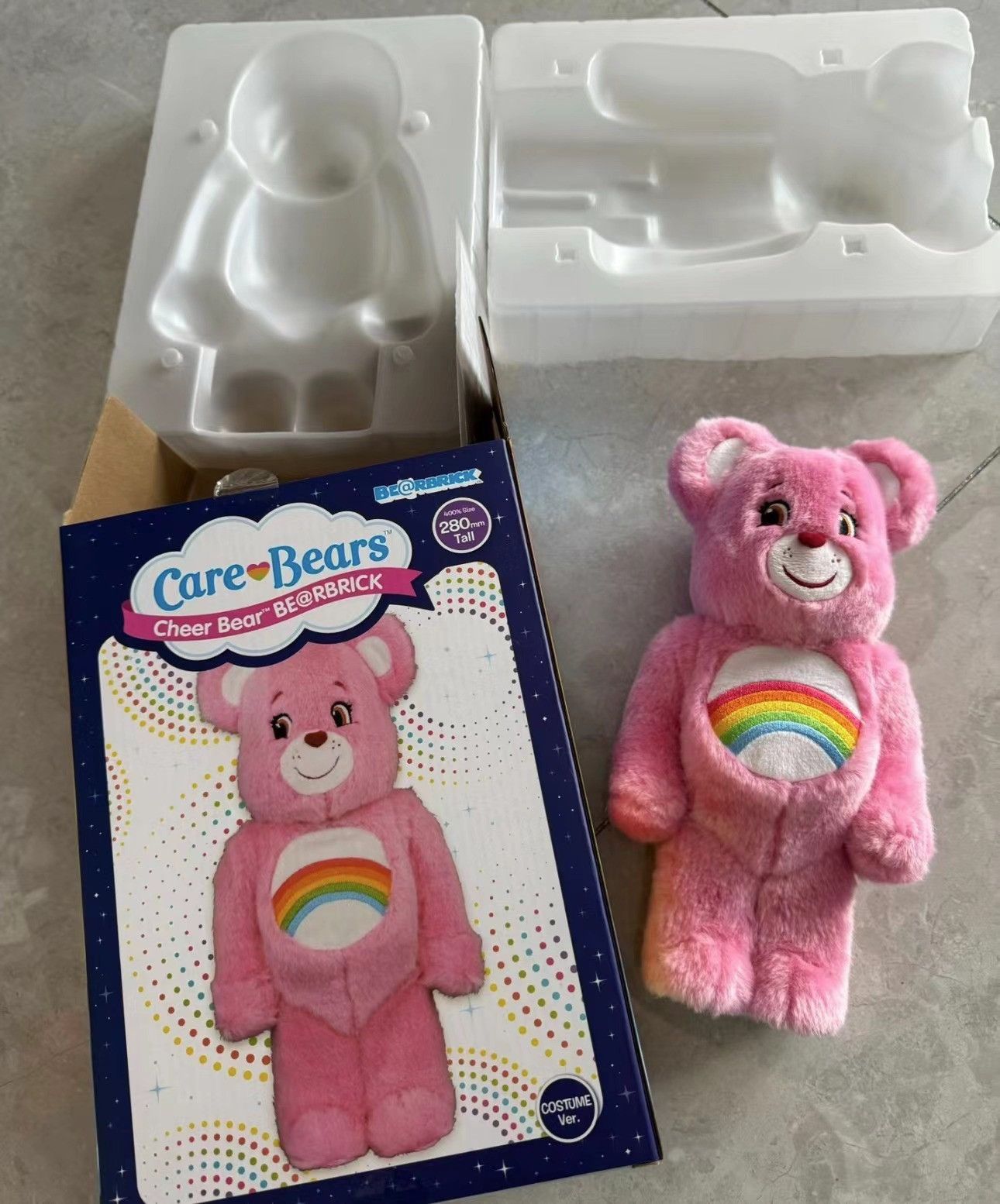 Bearbrick Care Bears Cheer Bear Costume 400%
