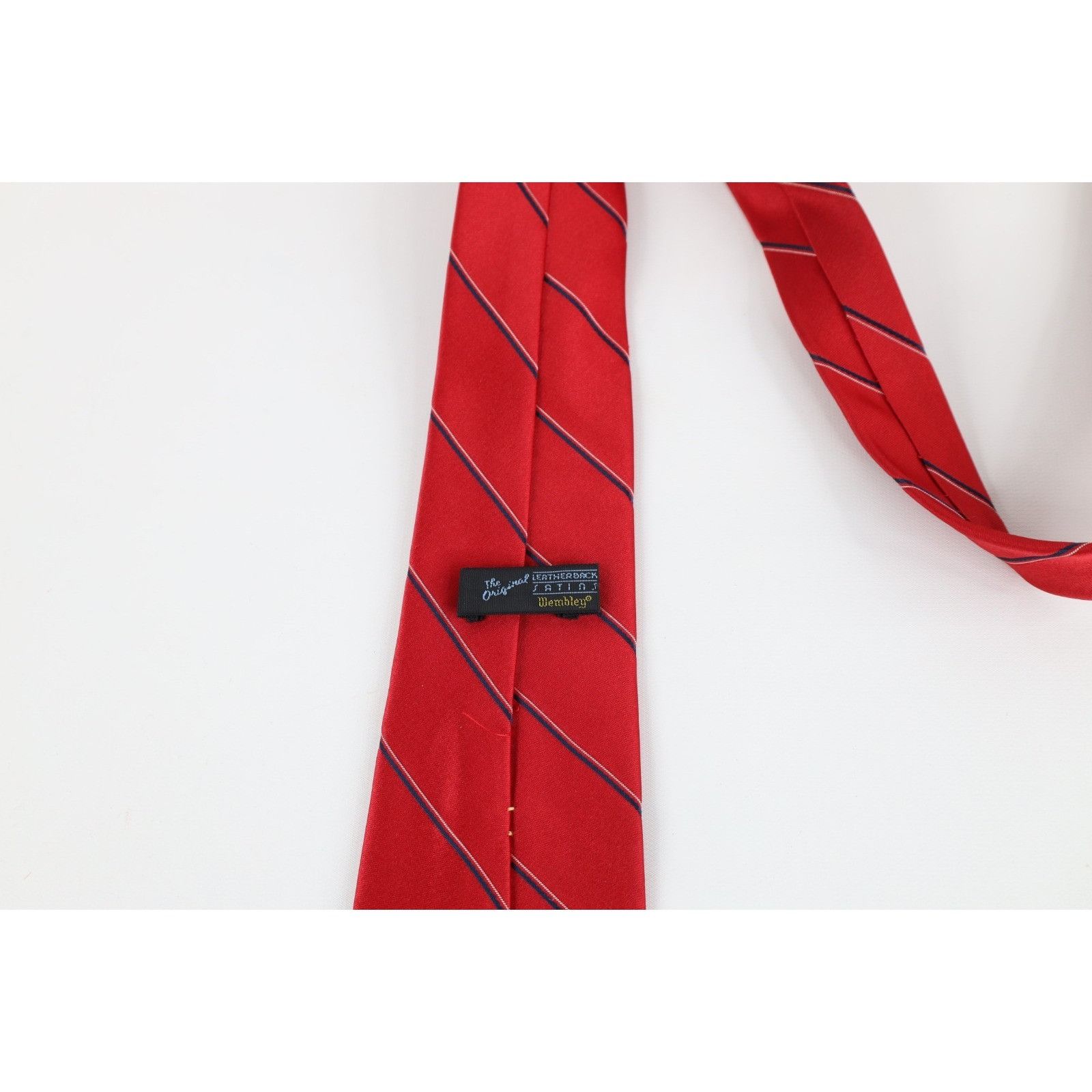 Vintage Vintage 70s Streetwear Satin Striped Neck Tie Necktie Size ONE SIZE - 5 Thumbnail