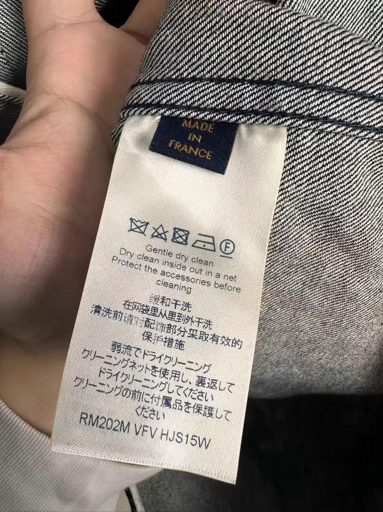 Louis Vuitton Louis Vuitton LV wheat-ear denim short-sleeved shirt Size US XL / EU 56 / 4 - 3 Thumbnail