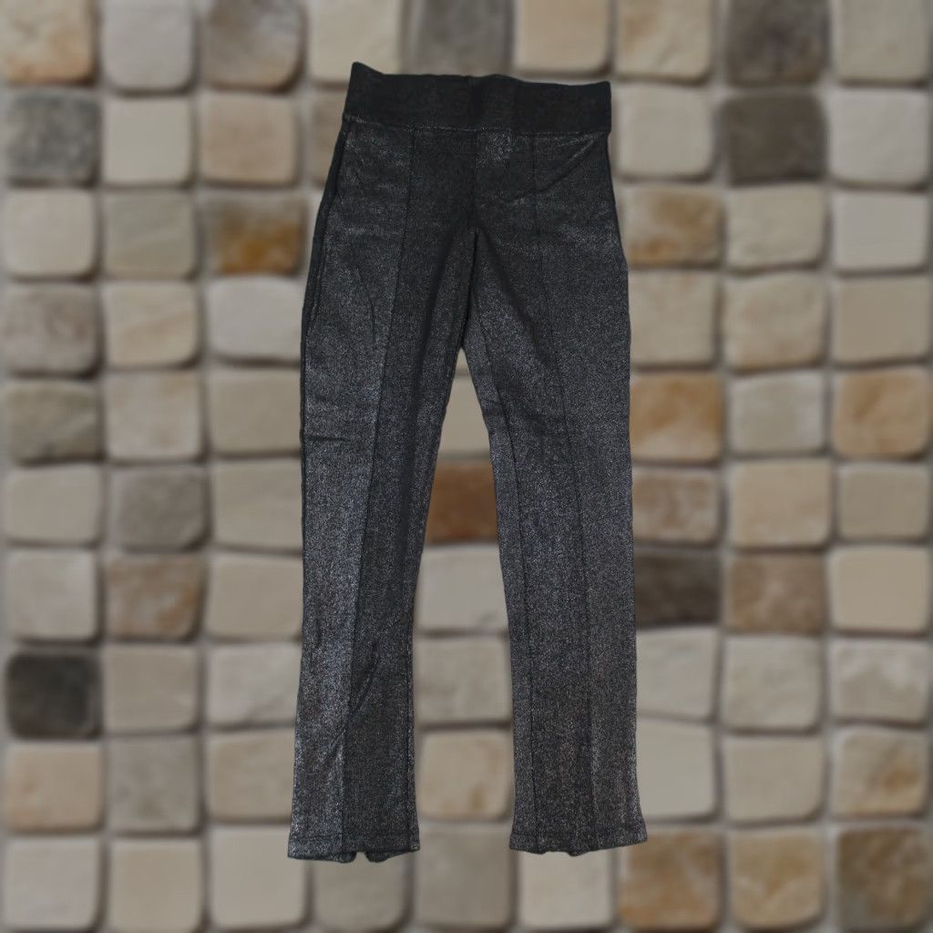 Zara Zara Basic Leggings Womens Small Black Glitter Size 28" / US 6 / IT 42 - 1 Thumbnail