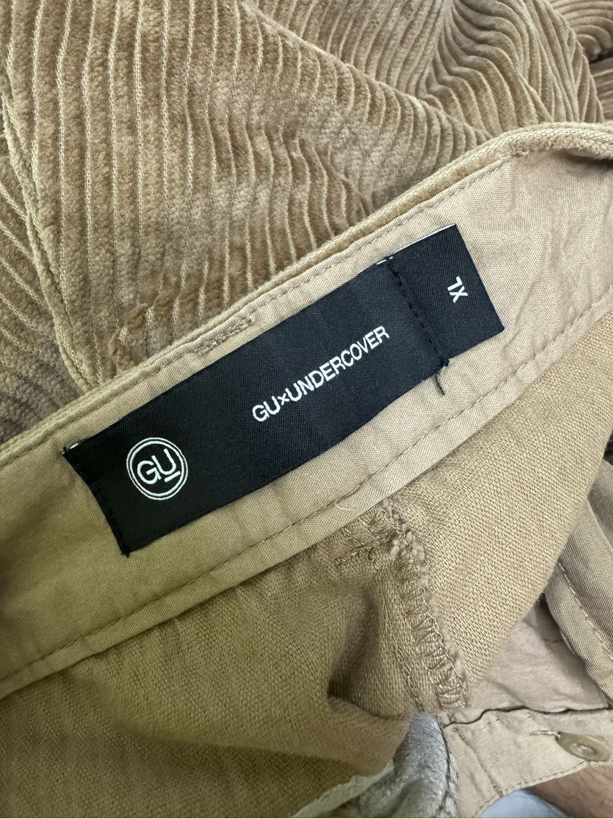 GU GU x Undercover FW21 Corduroy Pleated Ribbon Wide-Leg Pants Size US 31 - 14 Thumbnail