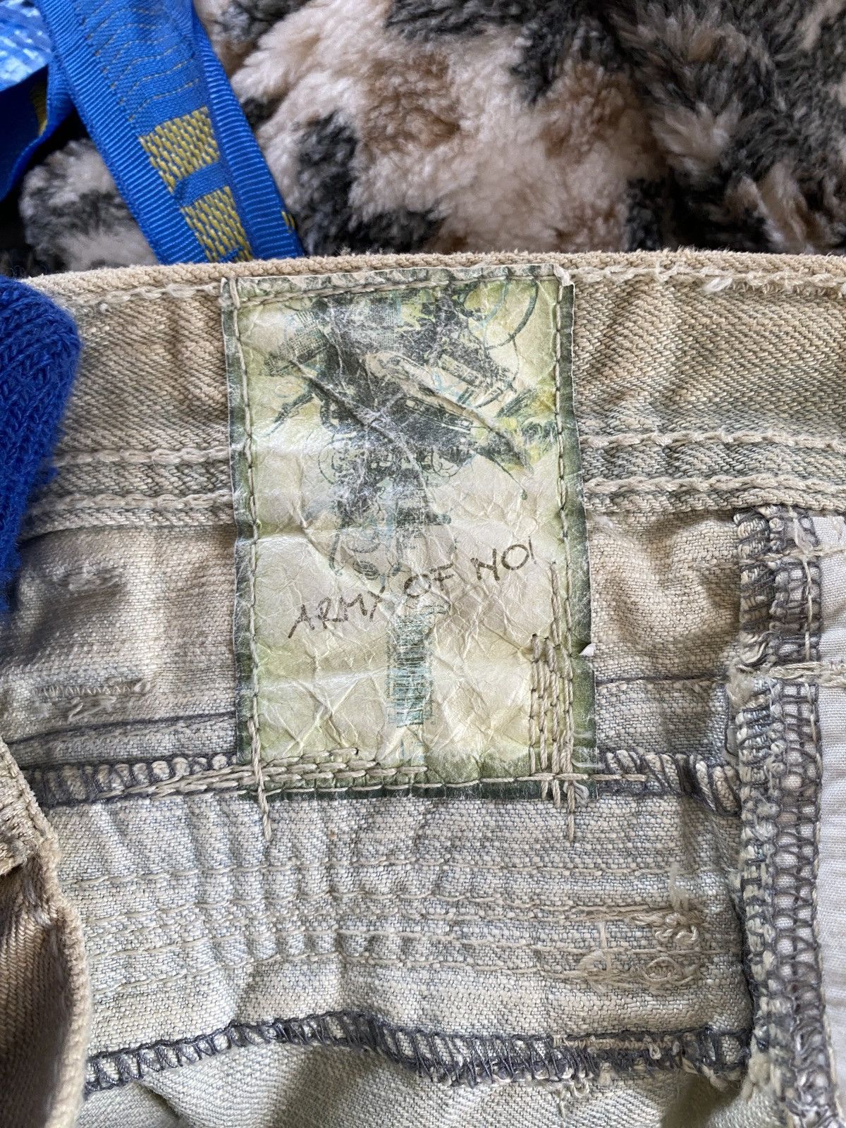 Army Of Me Japanese Brand Army Of No Distressed Denim Size US 30 / EU 46 - 17 Thumbnail