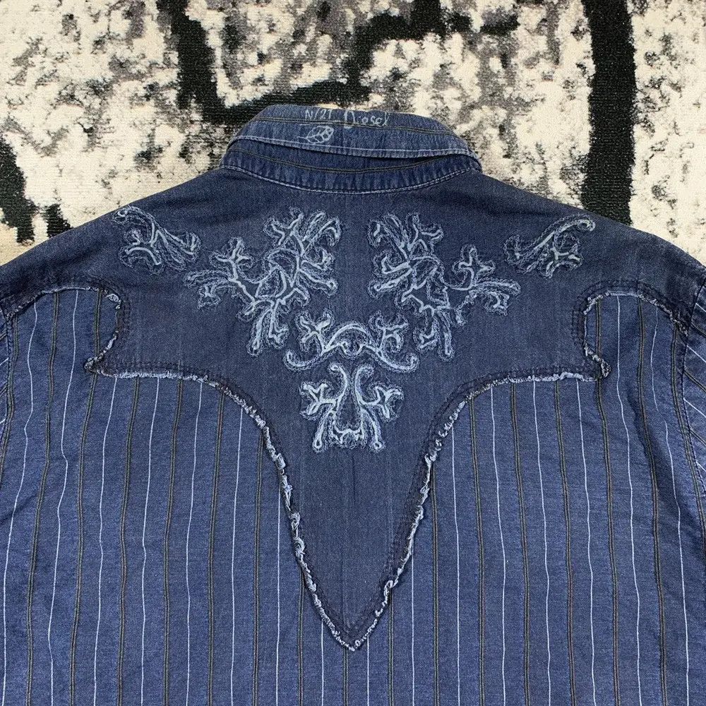 Diesel DIESEL Y2K VINTAGE AVANT GARDE JAPANESE WESTERN SHIRT TEE Size US L / EU 52-54 / 3 - 5 Thumbnail