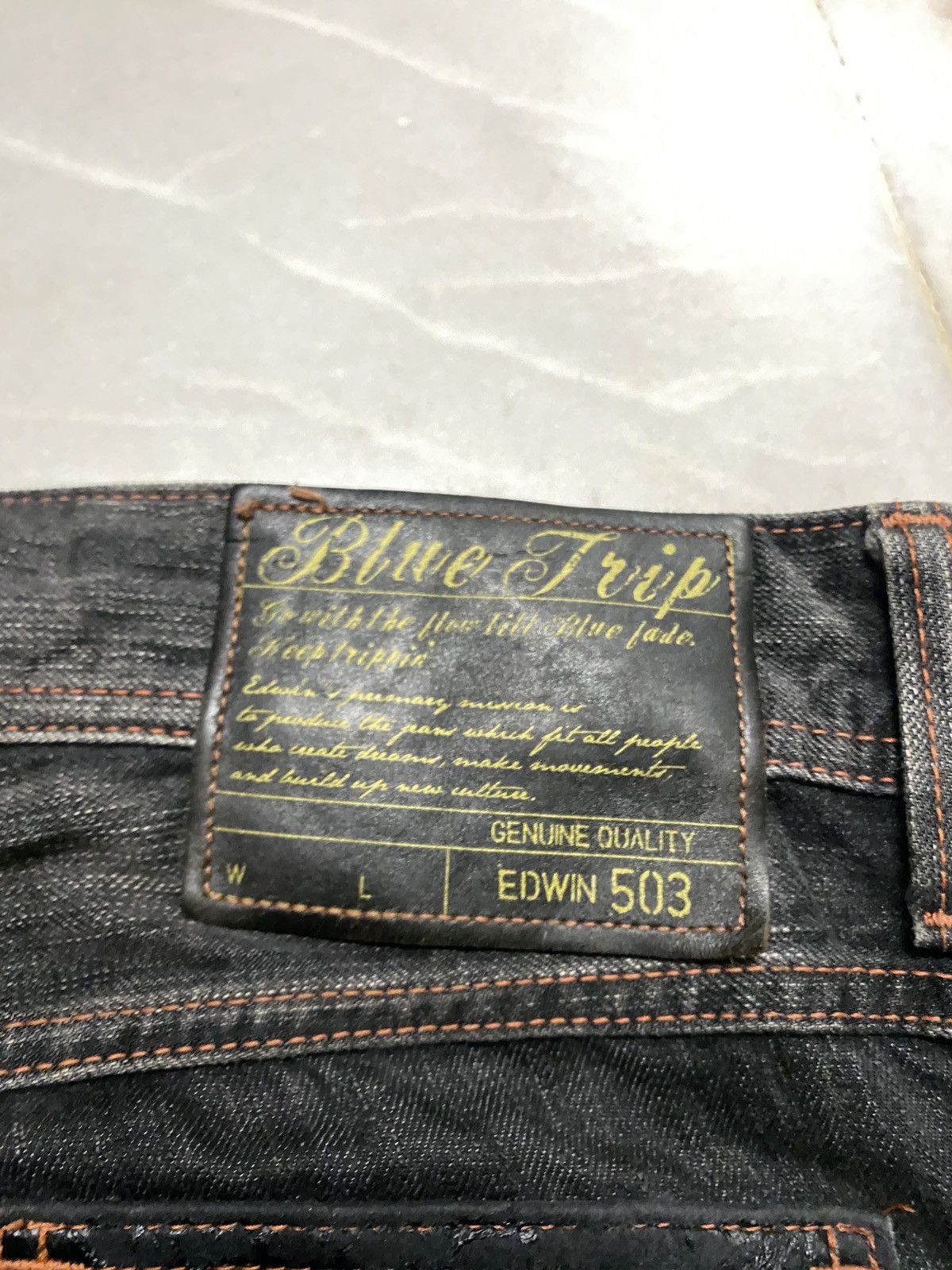 Edwin 💥Rare Vintage 90s Style Edwin Stone Washed Sick Faded Jean Size US 32 / EU 48 - 18 Thumbnail