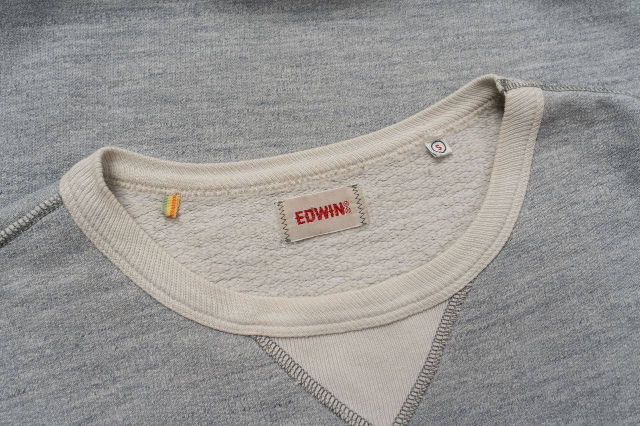 Edwin 🔵 EDWIN Vintage Japan College Crew Neck Sweatshirt Grey Size US S / EU 44-46 / 1 - 16 Thumbnail