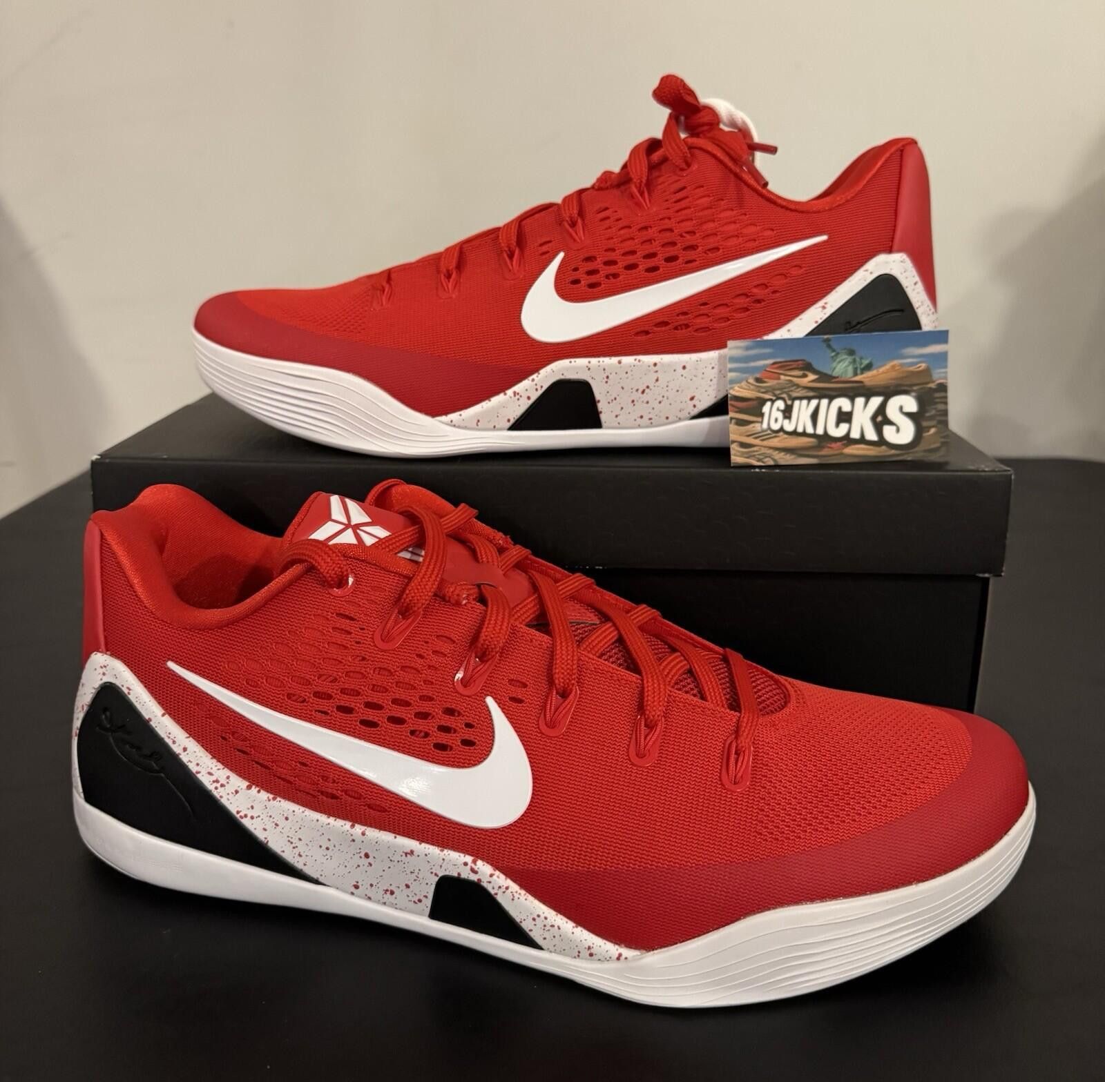 Nike Size 14 - Nike Kobe 9 EM Protro TB University Red Size US 14 / EU 47 - 1 Thumbnail