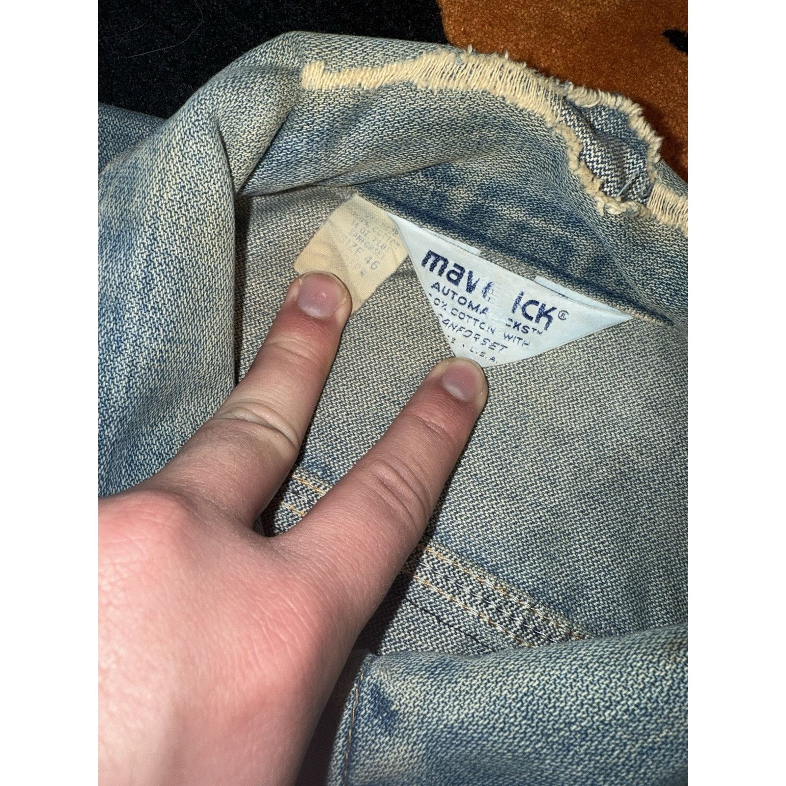 Band Tees × Vintage Vintage 70s Allman Brothers Jean Jacket Maverick Sanforset Size US M / EU 48-50 / 2 - 10 Thumbnail