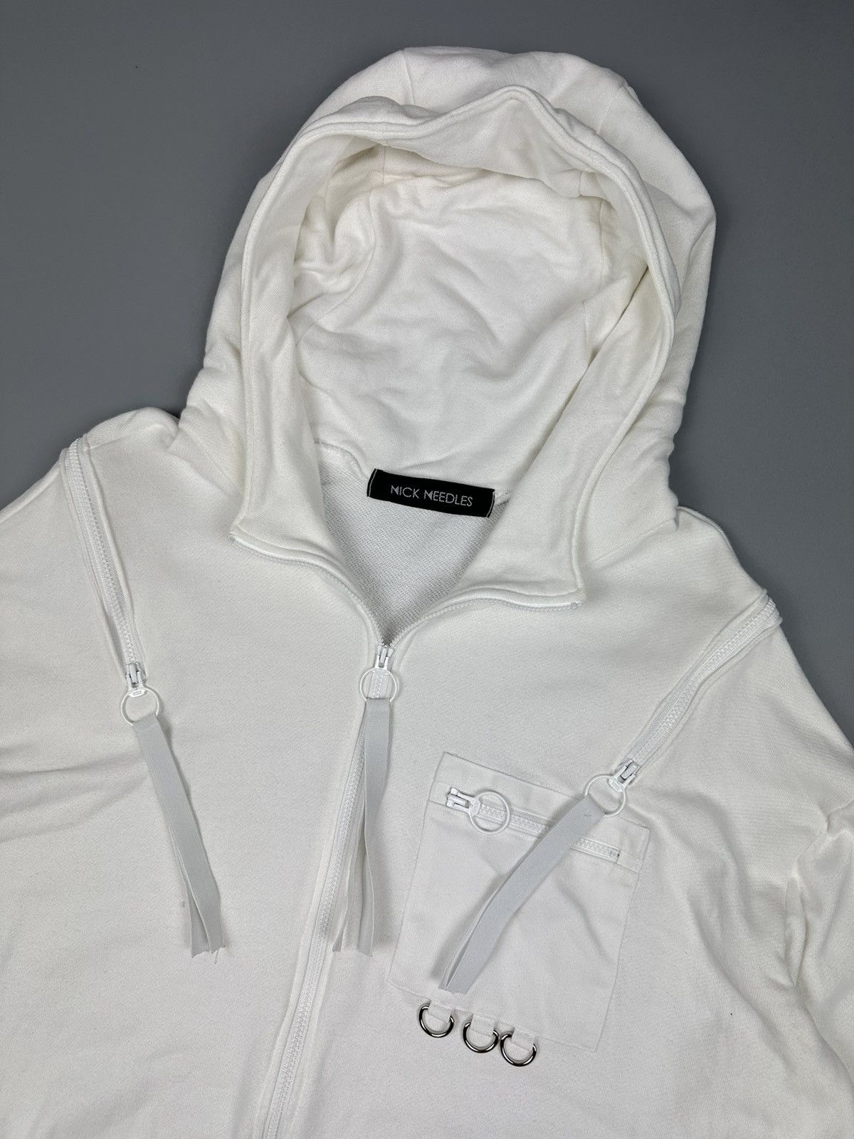 14th Addiction × If Six Was Nine Seditionaries Nick Needles Multiple Zips Off White Hoodies Size US XXL / EU 58 / 5 - 5 Thumbnail