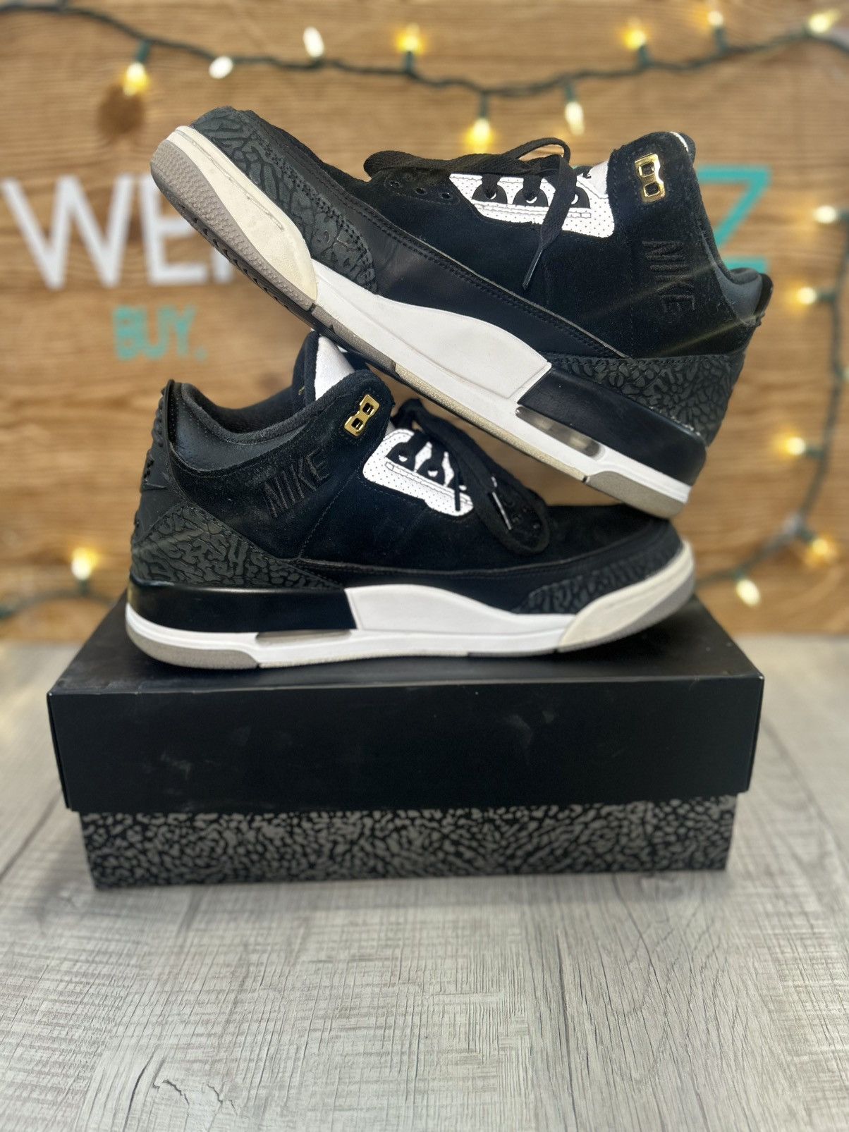 Jordan Brand Jordan 3 tinker black gold Size US 10 / EU 43 - 3 Thumbnail