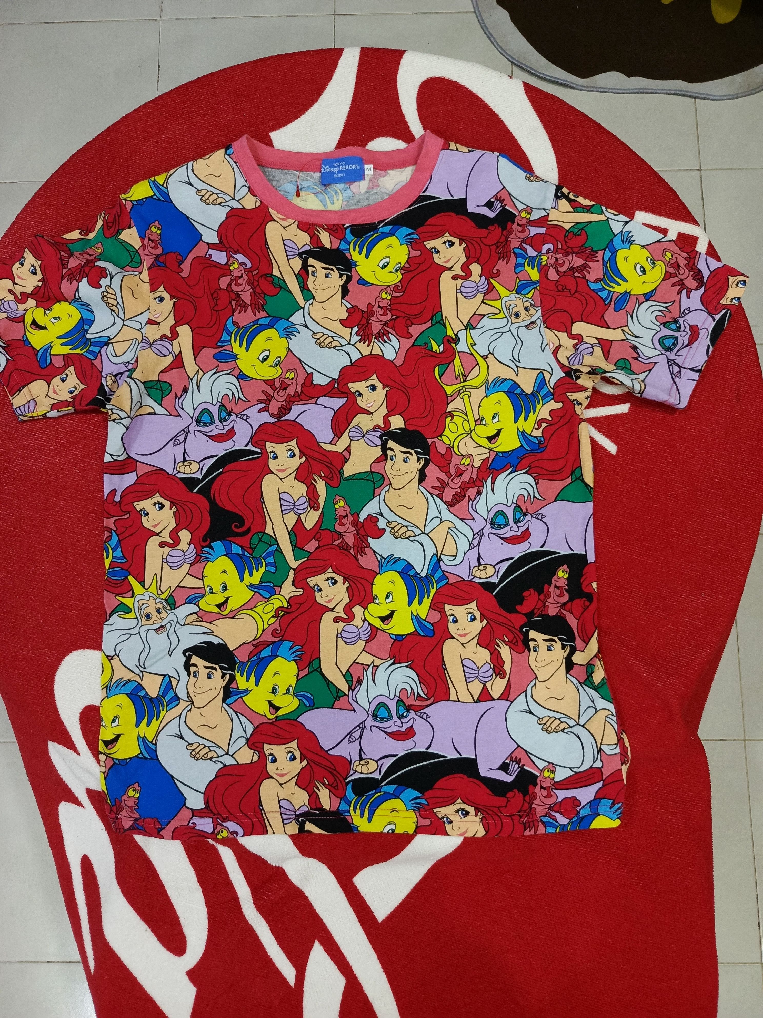 Disney Tokyo Official Disney Resort Graphic Princess Ariel Size US M / EU 48-50 / 2 - 3 Thumbnail