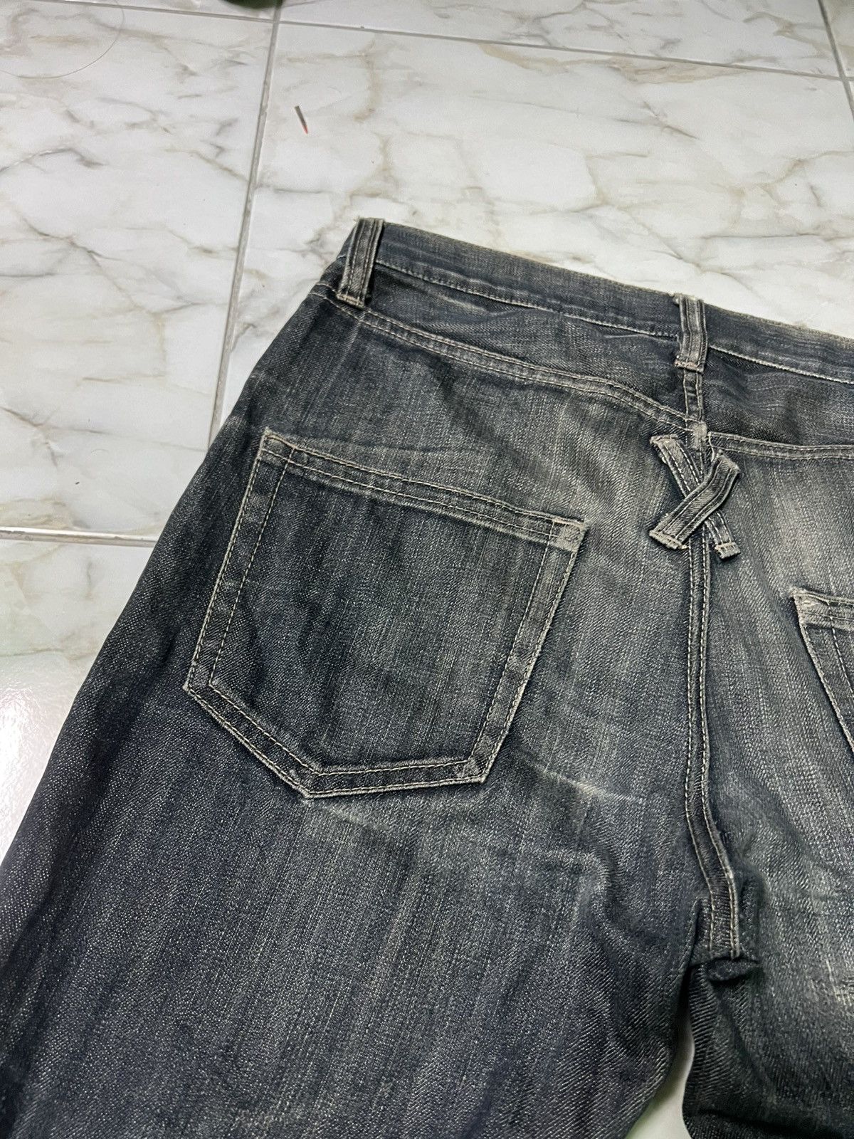 Japanese Brand × PPFM 💥DOUBLE WAIST💥PPFM MULTIPOCKET DISTRESS PUNK JEAN Size US 31 - 21 Thumbnail