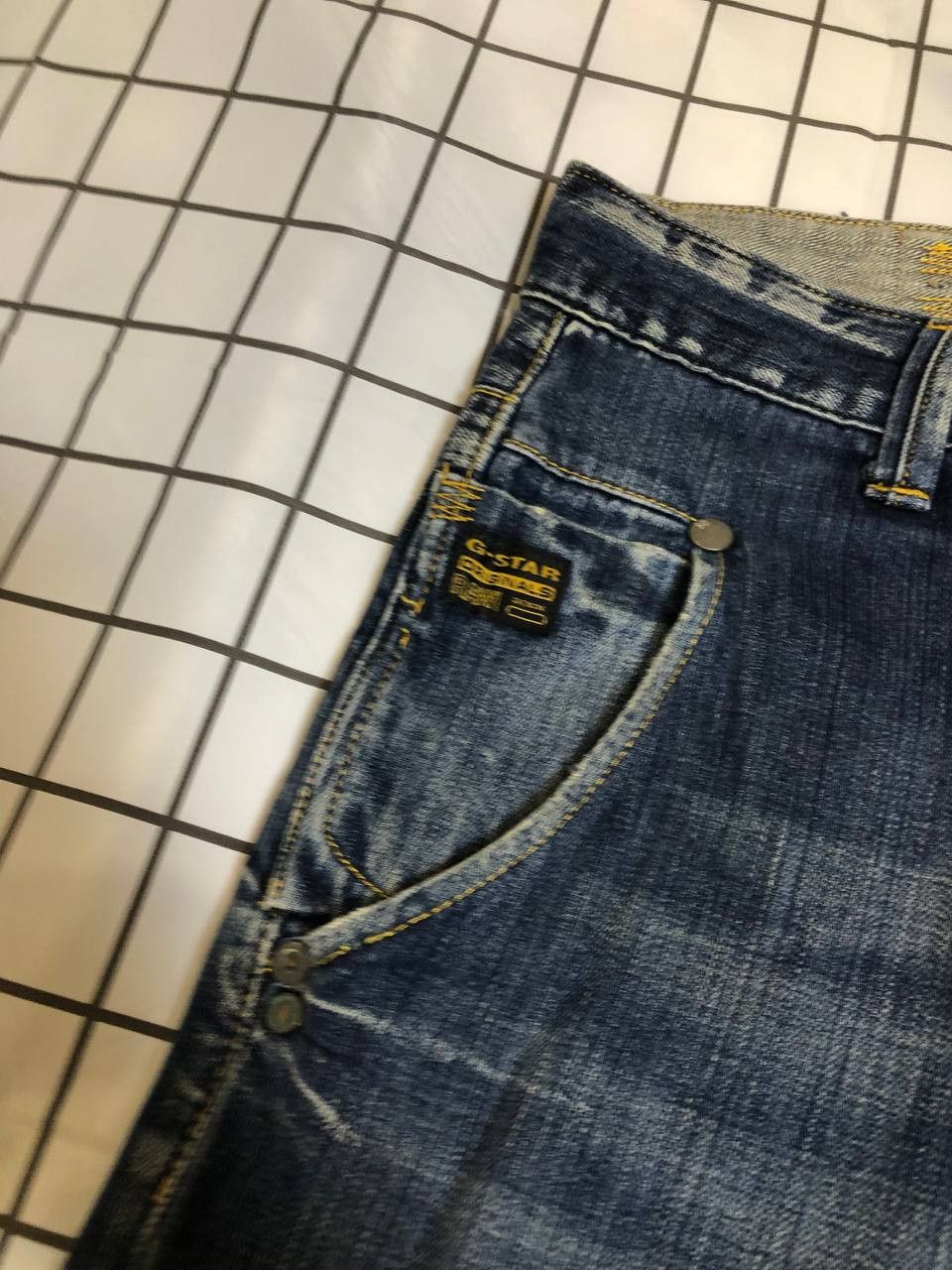 G-Star G-Star Originals Raw Blue Denim Bootcut Dark Wash Mid Rise Size US 34 / EU 50 - 5 Thumbnail