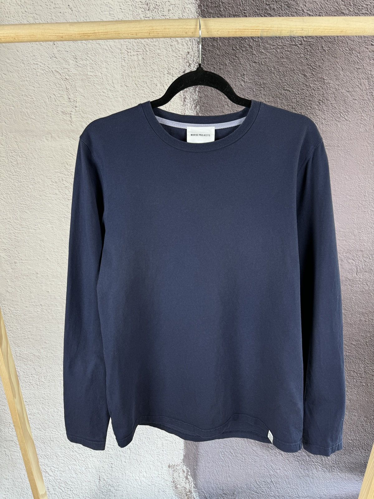 Norse Projects Norse Projects blue navy Niels standard ls tee shirt Size US M / EU 48-50 / 2 - 2 Thumbnail