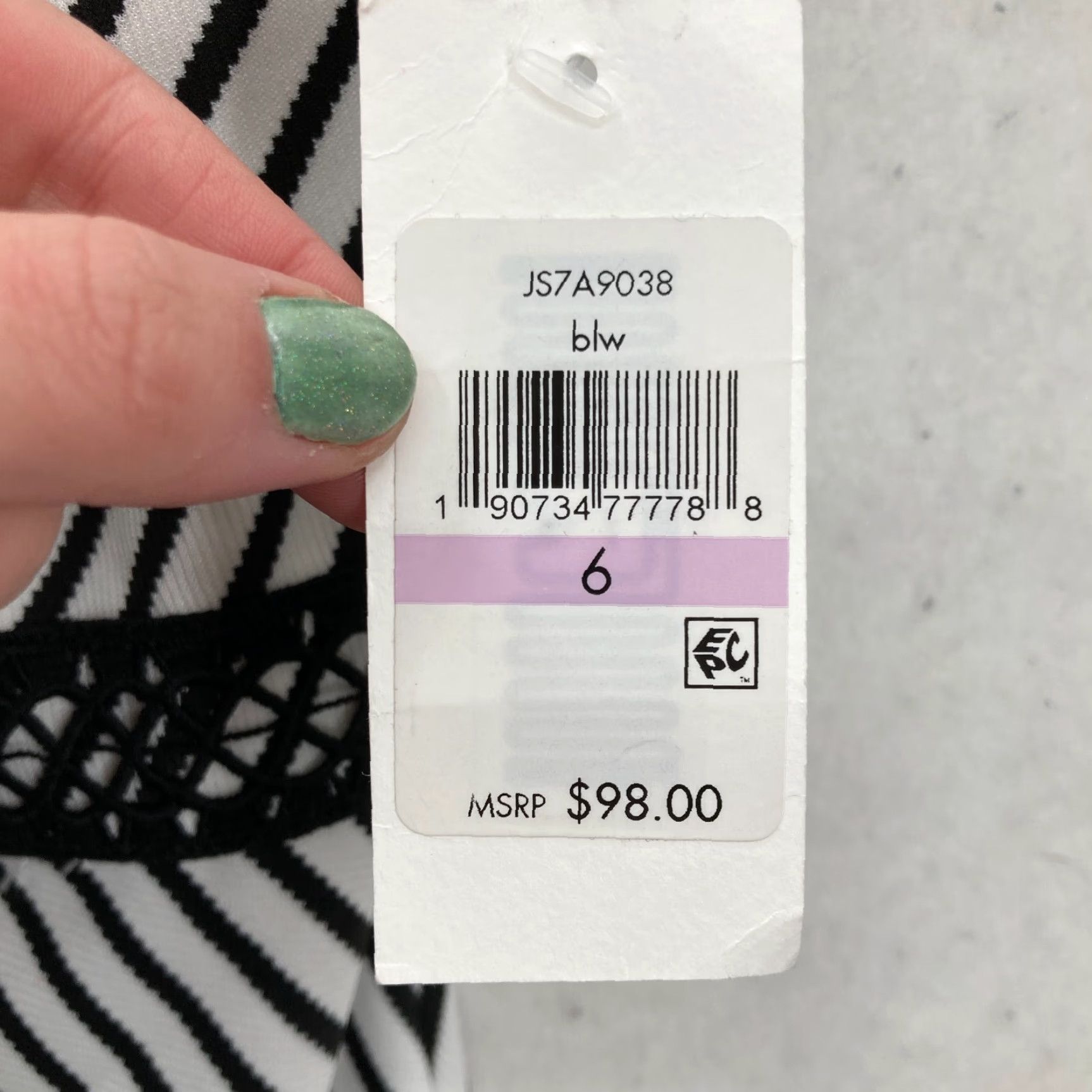 Jessica Simpson Jessica Simpson Fit & Flare Dress Size 6 Striped Sleeveless NWT Feminine White Midi Dress Women Size M / US 6-8 / IT 42-44 - 6 Thumbnail