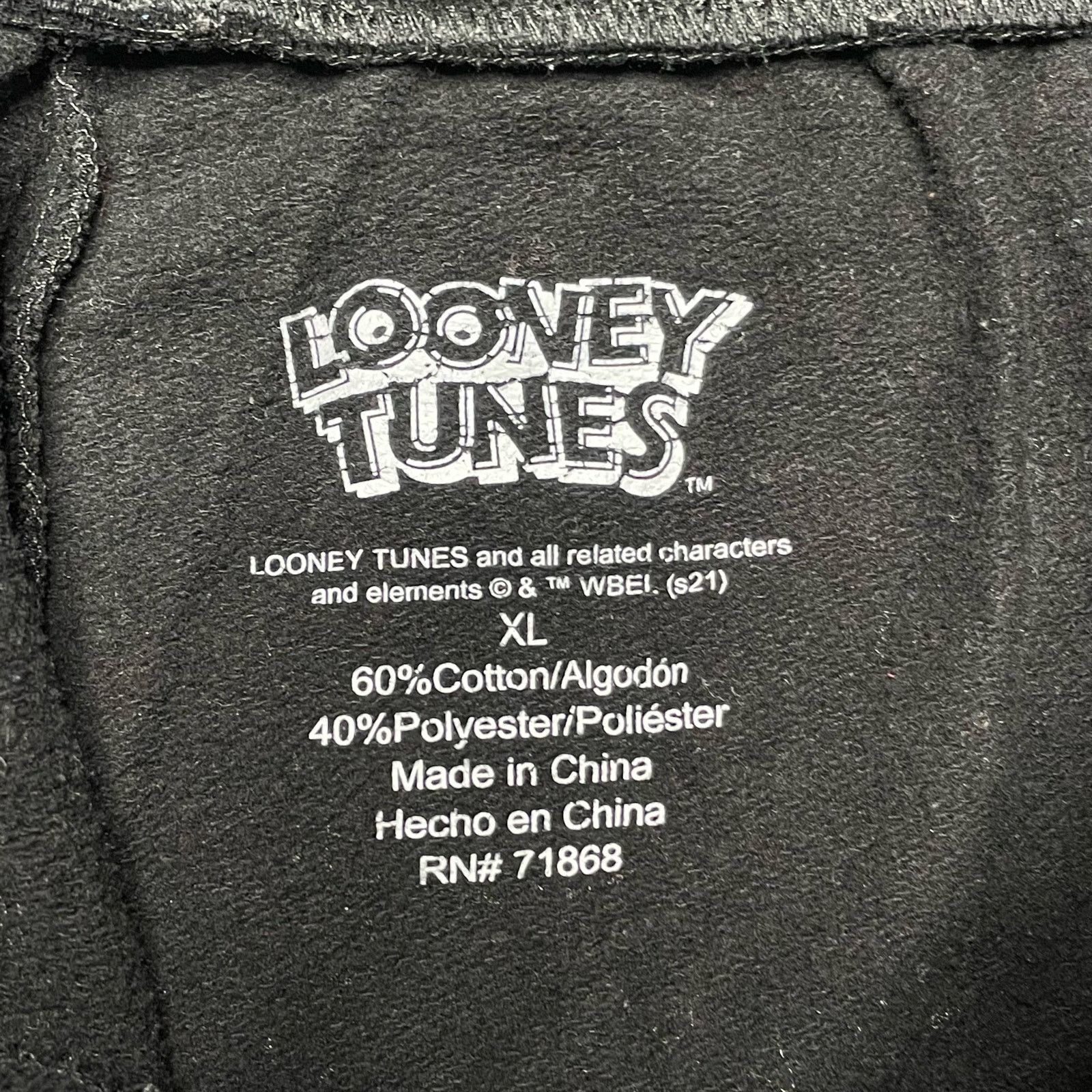 Warner Bros Looney Tunes Sweatpants Size 38" / US 16 / IT 52 - 4 Thumbnail