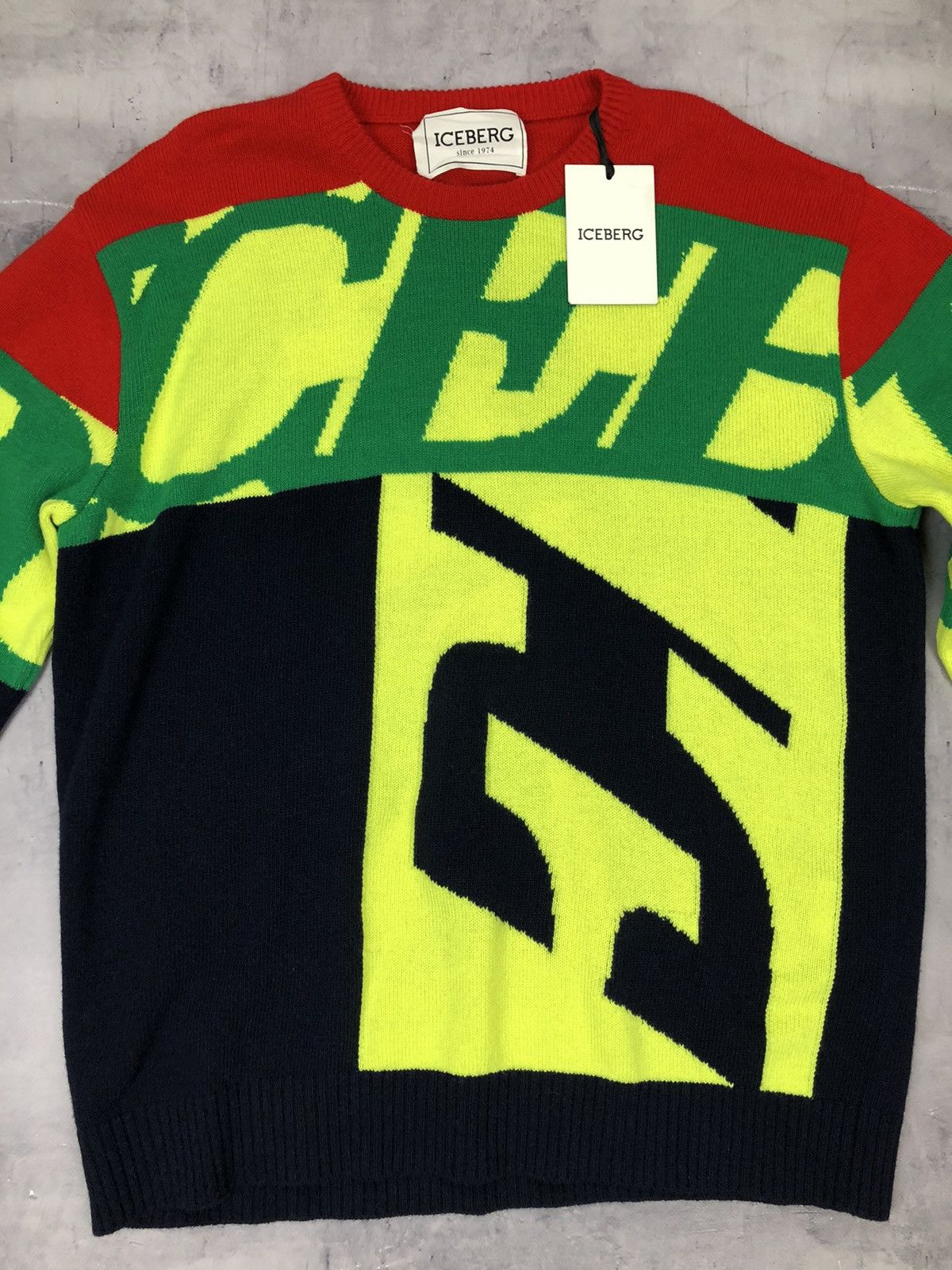 Iceberg IceBerg Maxi Logo Pullover Size US L / EU 52-54 / 3 - 2 Thumbnail