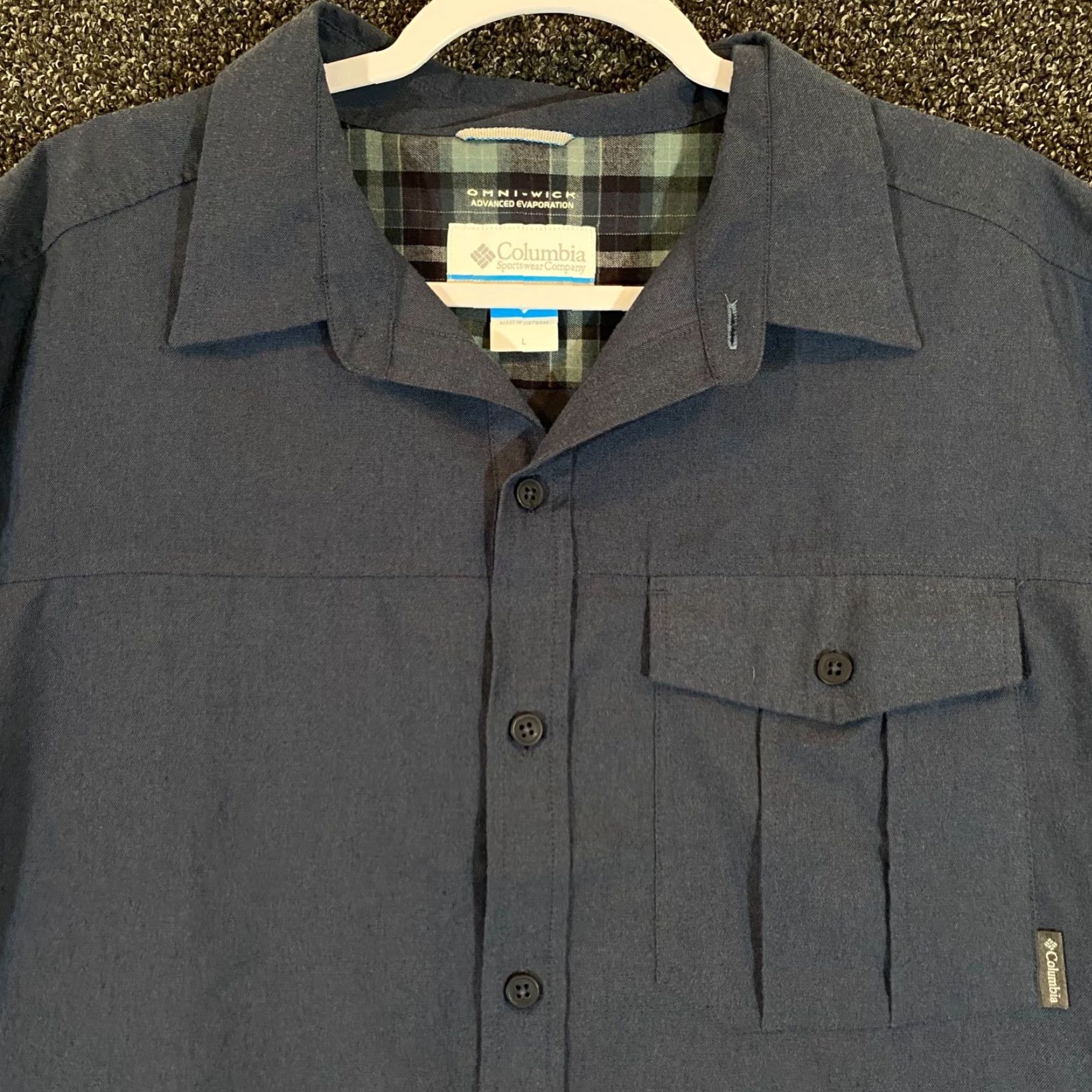 Vintage VINTAGE Columbia Men's Shirt Large Blue Outdoor Omni-Wick Button-up Casual Size US L / EU 52-54 / 3 - 2 Thumbnail