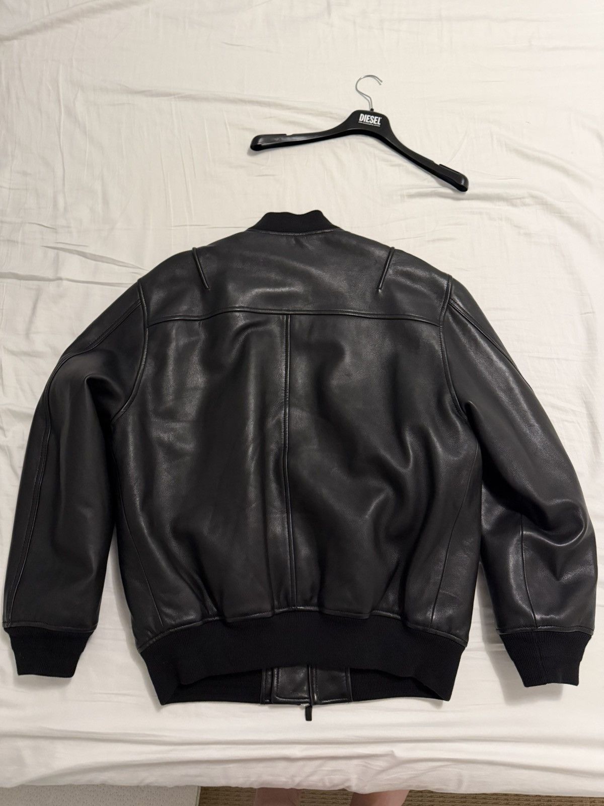 Diesel Diesel Leather Bomber Jacket FW2024 Size US L / EU 52-54 / 3 - 2 Thumbnail