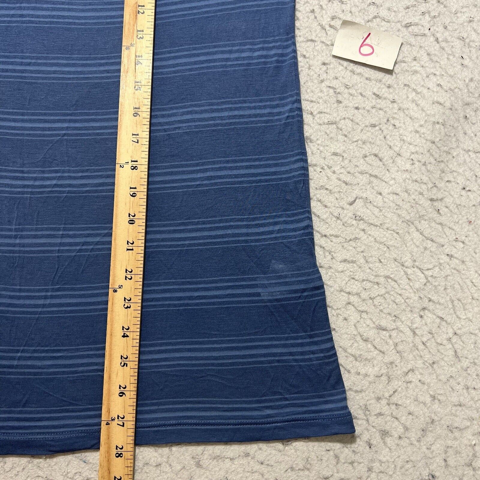 Lucky Brand Lucky Brand Large 3/4 Sleeve Crewneck Striped Navy Top Size M / US 6-8 / IT 42-44 - 9 Thumbnail
