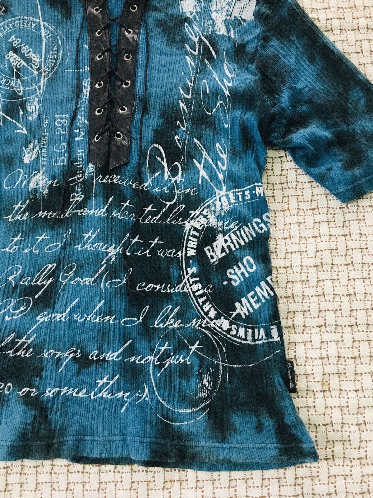 If Six Was Nine × Japanese Brand × Le Grande Bleu (L.G.B.) Bernings Sho Nice Design Punk Gothic Shirt (18) Size M / US 6-8 / IT 42-44 - 11 Thumbnail