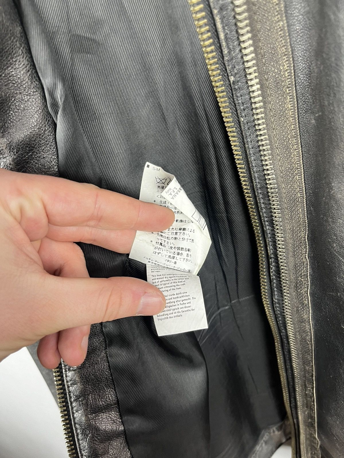 Dolce & Gabbana Dolce Gabbana biker zip leather jacket Size US L / EU 52-54 / 3 - 21 Thumbnail