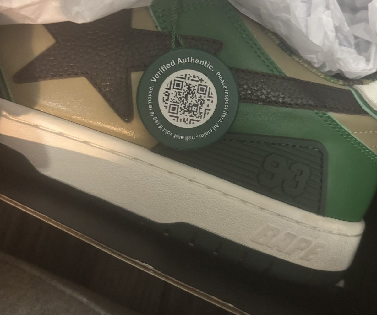 Bape Bape Sk8 Sta #2 ABC Camo - Green Size US 12 / EU 45 - 11 Thumbnail