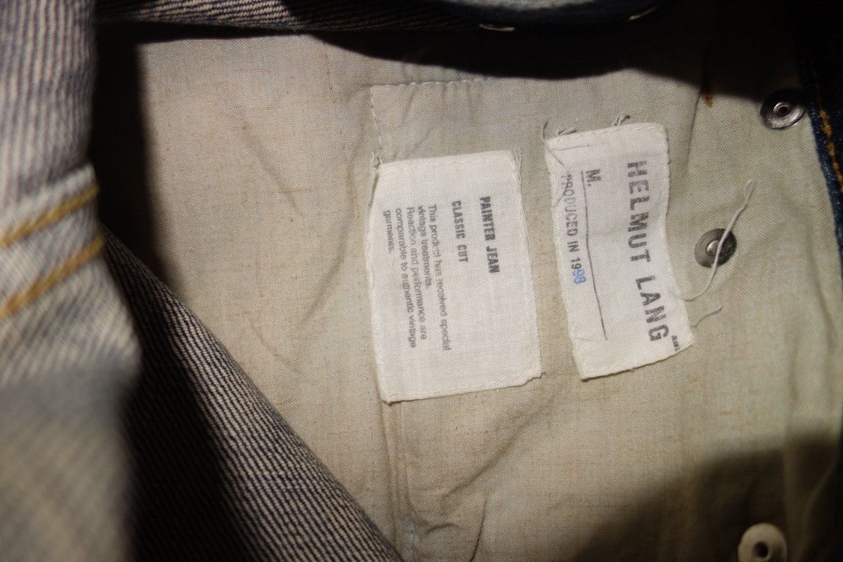 Helmut Lang Helmut Lang 1998 Painted Denim First Edition Size US 29 - 6 Thumbnail