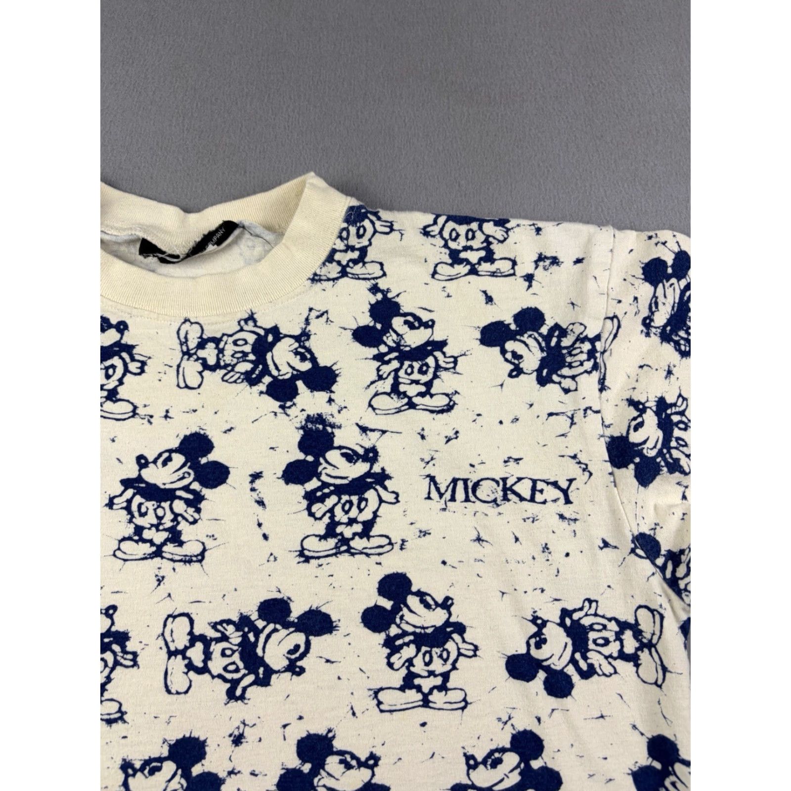 Disney VINTAGE Mickey Mouse Shirt Walt Disney World 90s XL White Crew Neck Short Sleeve Cotton Men Size US XL / EU 56 / 4 - 2 Thumbnail