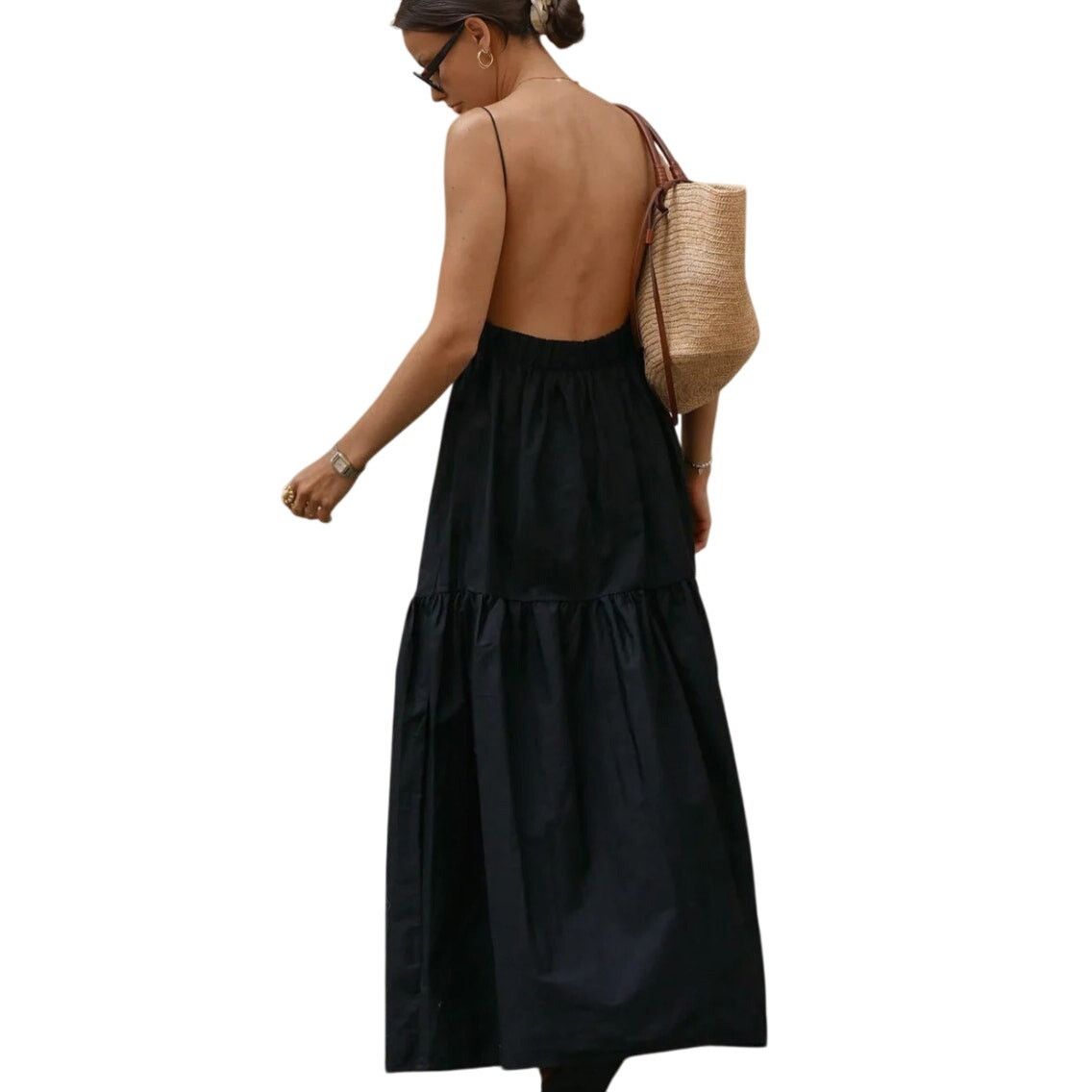 Other Commense White Backless Sleeveless Round Neck Long Dress Size S / US 4 / IT 40 - 4 Thumbnail