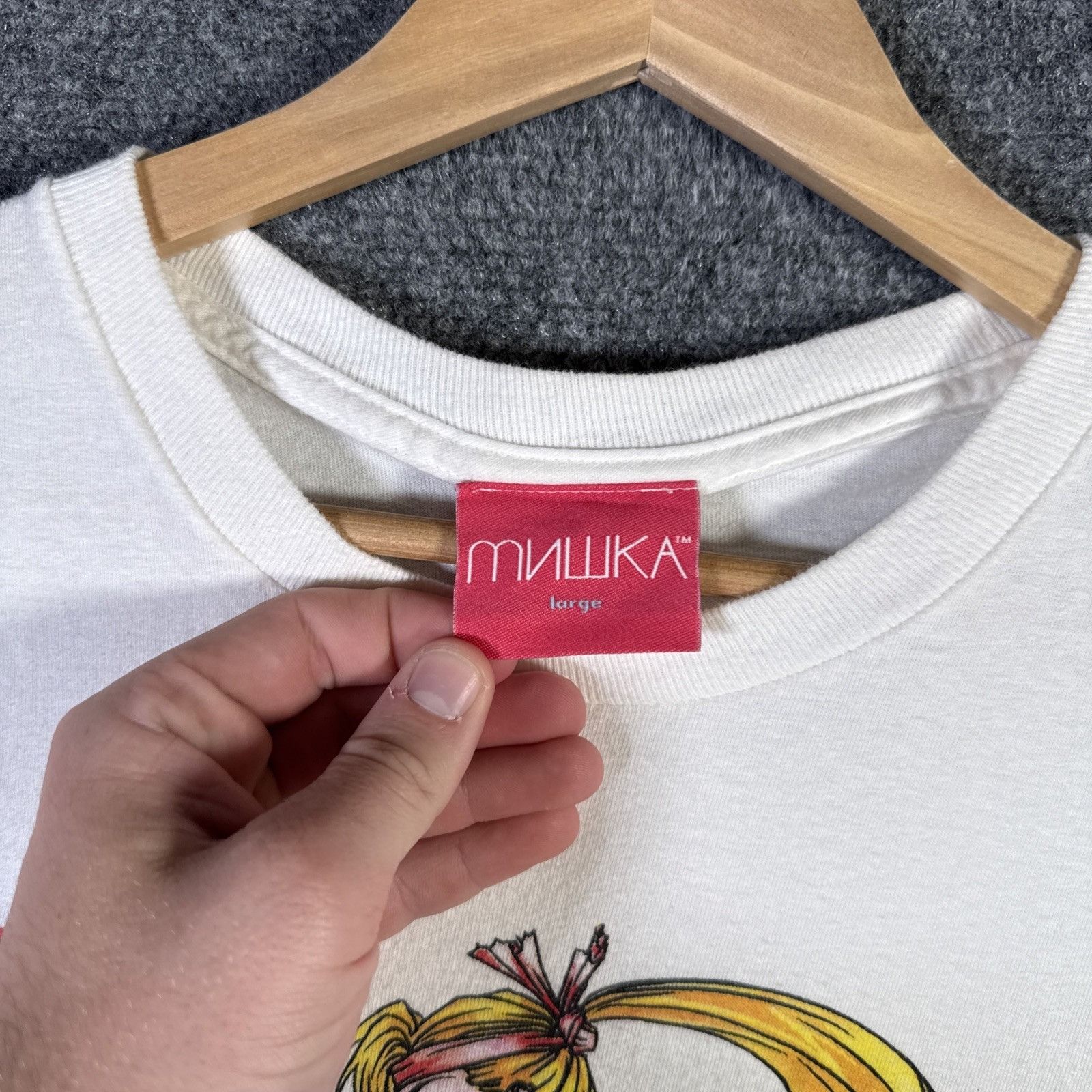 Anime Mishka Shirt Large White Anime Japanese Streetwear Hype Size US L / EU 52-54 / 3 - 4 Thumbnail