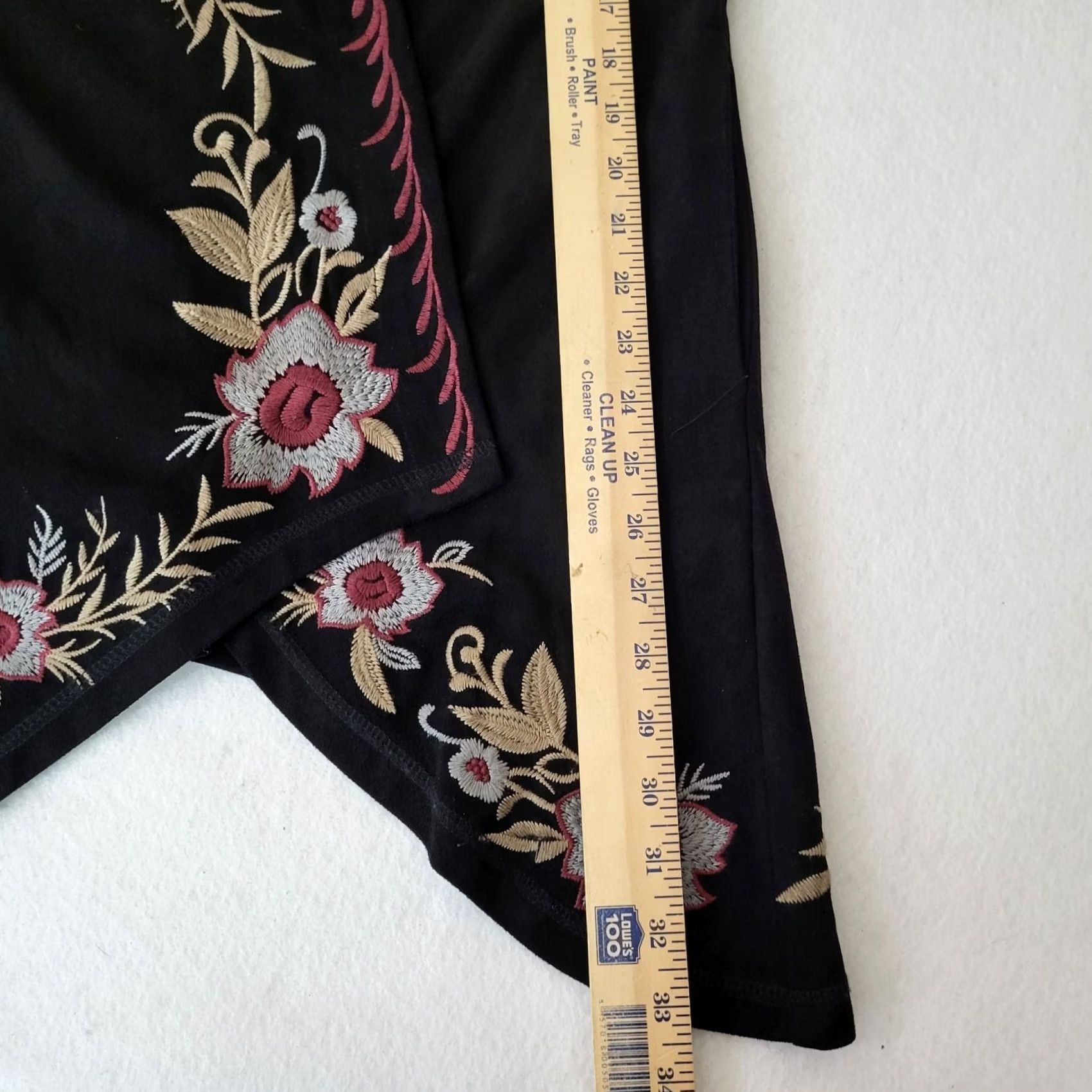 Vintage MONORENO Women Cardigan Open Front Floral Embroidered Black Sz S Knit Boho Long Sleeve Fall V-Neck Casual Size S / US 4 / IT 40 - 6 Thumbnail