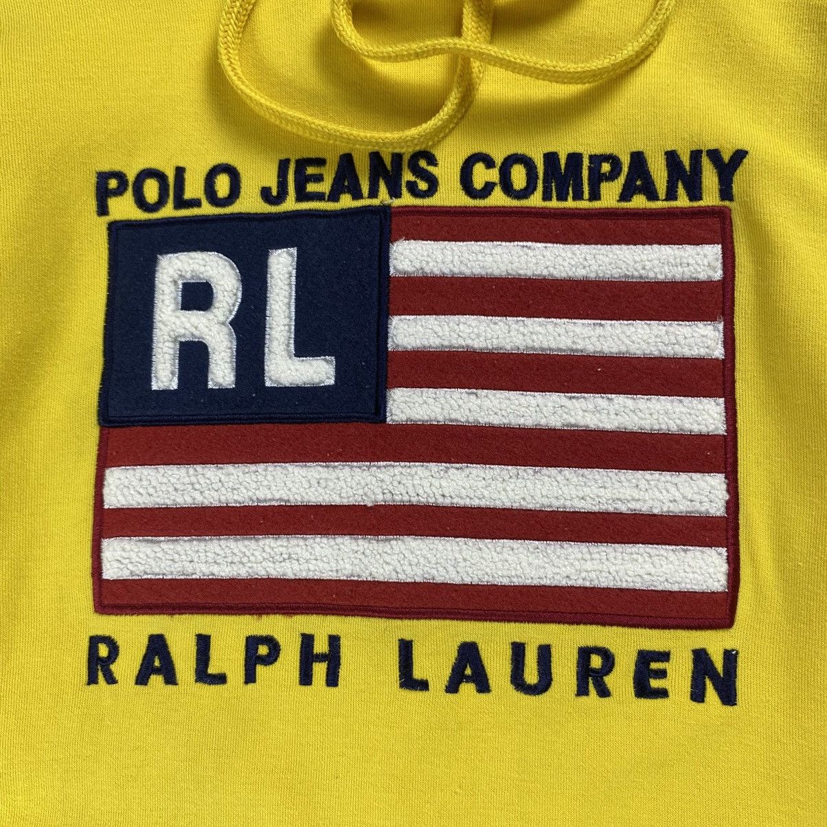 Ralph Lauren Vintage Polo Ralph Lauren Embroidered RL USA Flag Hoodie Size US S / EU 44-46 / 1 - 3 Thumbnail
