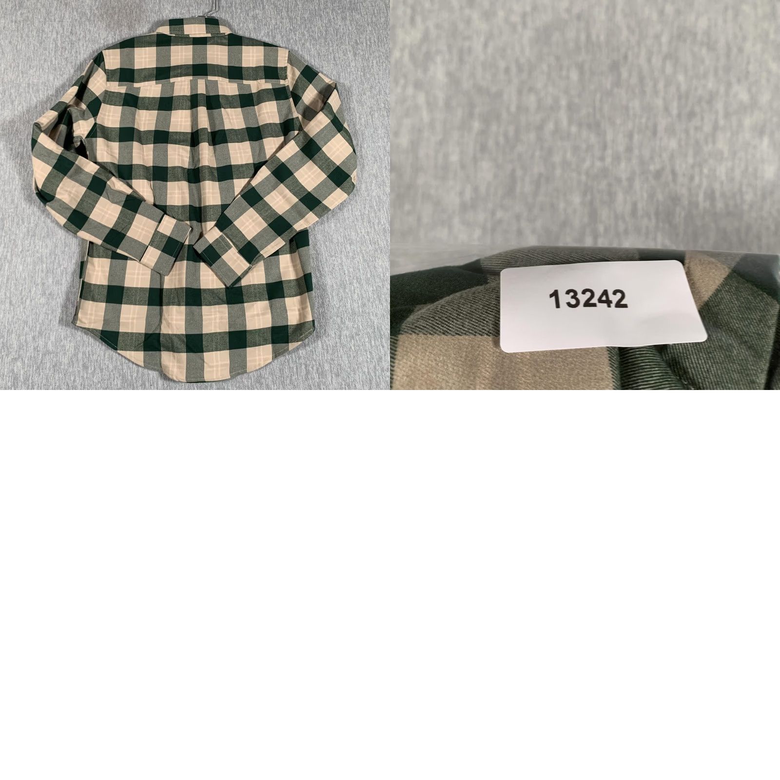 Vintage VINTAGE RSVLTS Borland Flannels Shirt Mens XS Green Tan Plaid Button Down Stretch Top Size US XS / EU 42 / 0 - 9 Thumbnail
