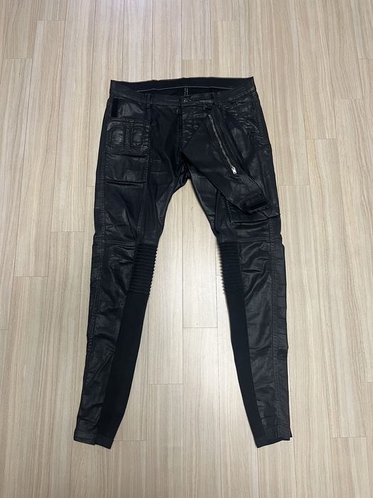 Rick Owens [34] Rick Owens Memphis Waxed Denim Pants Jeans SBW