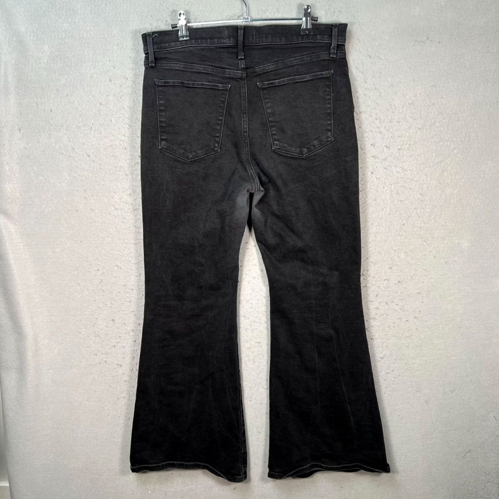 Abercrombie & Fitch Abercrombie & Fitch Jeans Womens 32 / 14 Black Denim Ultra High Rise Flare Size 24" / US 00 / IT 34 - 2 Thumbnail